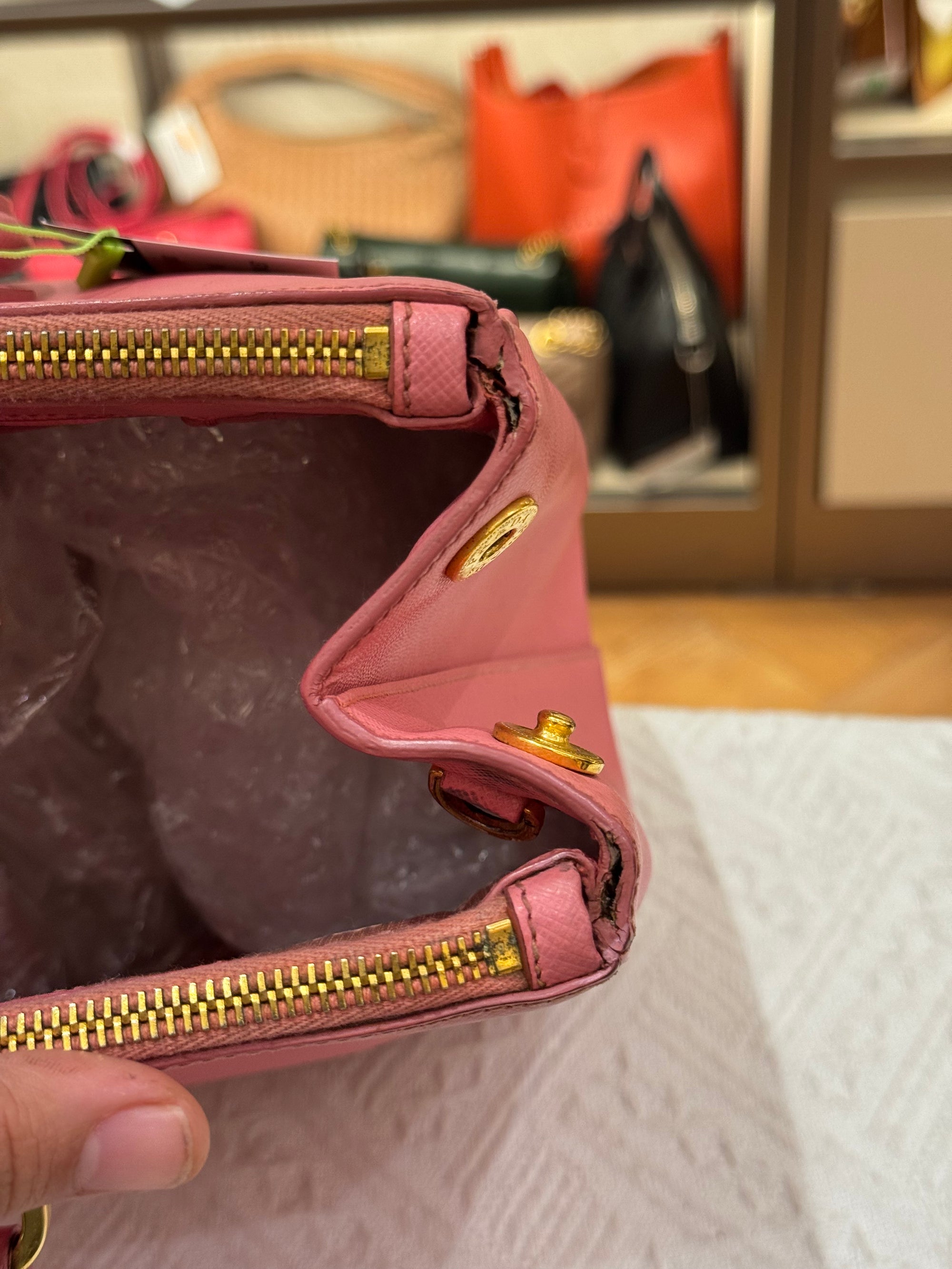 Prada Galierra Double zipper