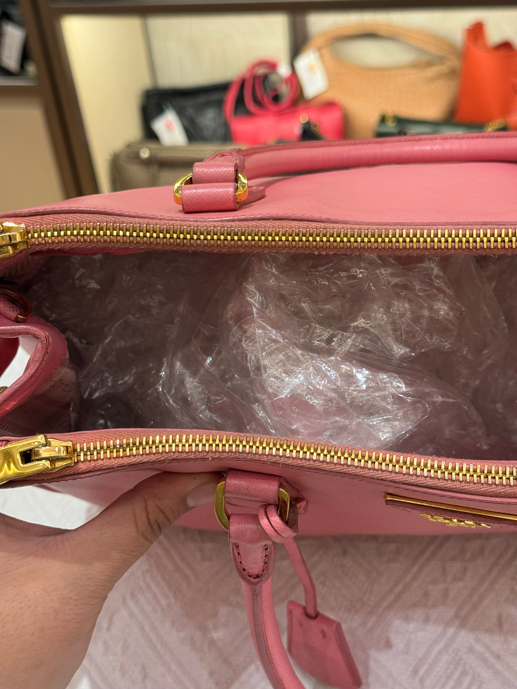 Prada Galierra Double zipper