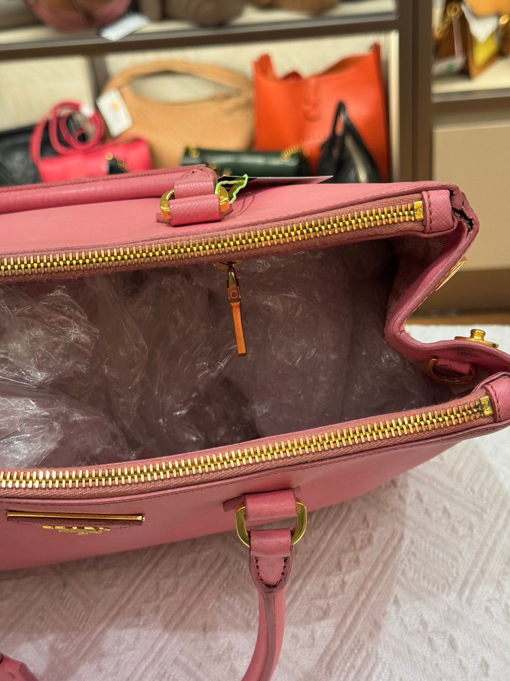 Prada Galierra Double zipper