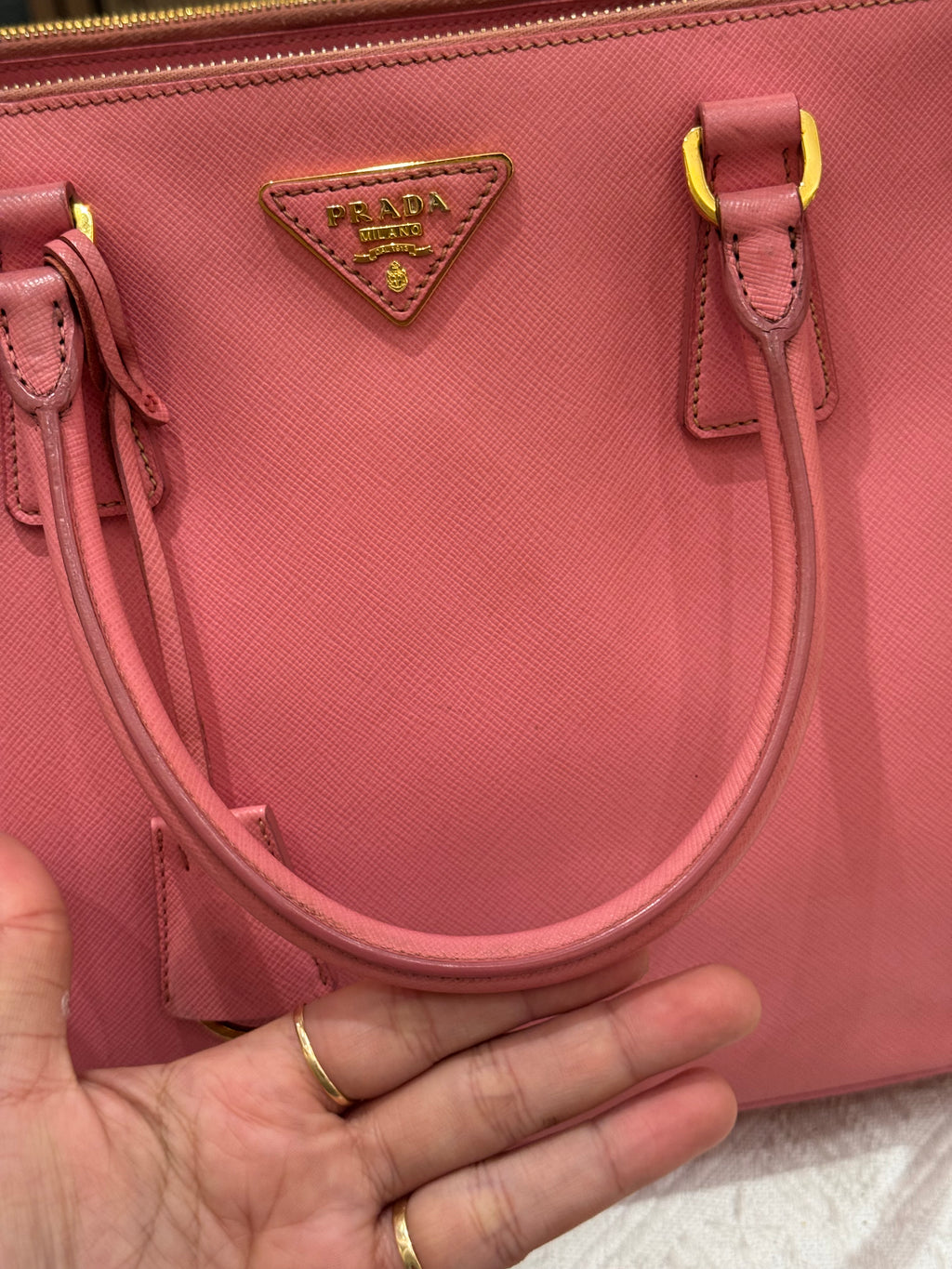 Prada Galierra Double zipper