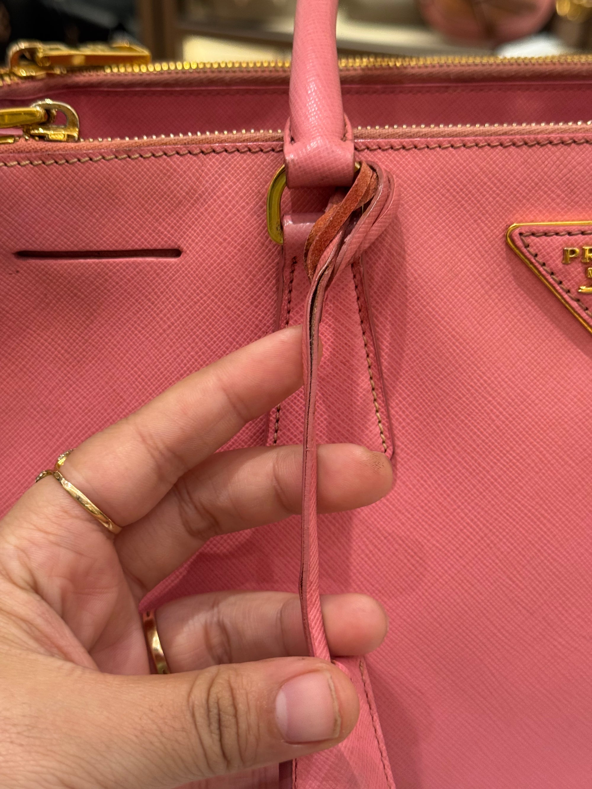 Prada Galierra Double zipper
