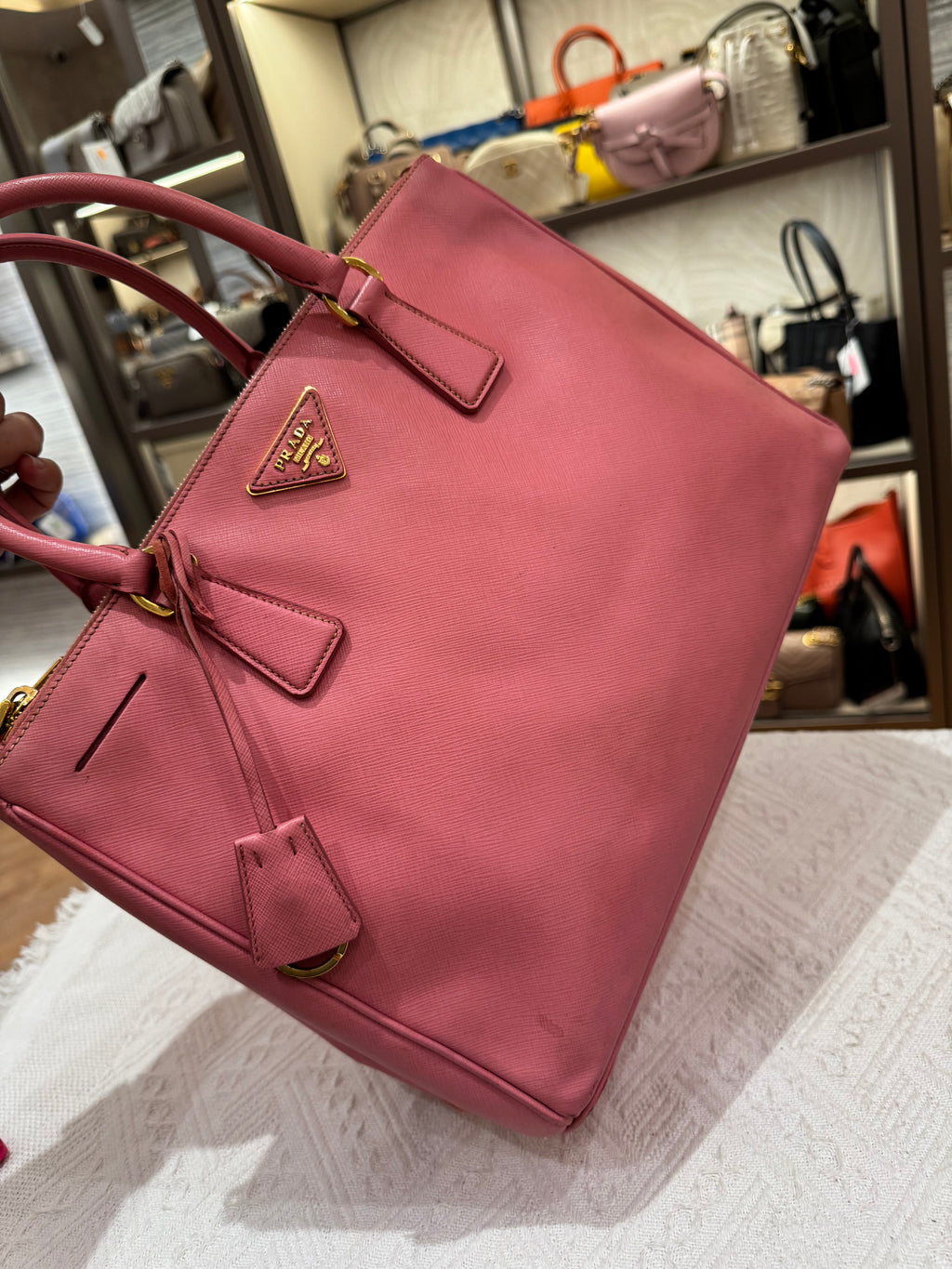 Prada Galierra Double zipper