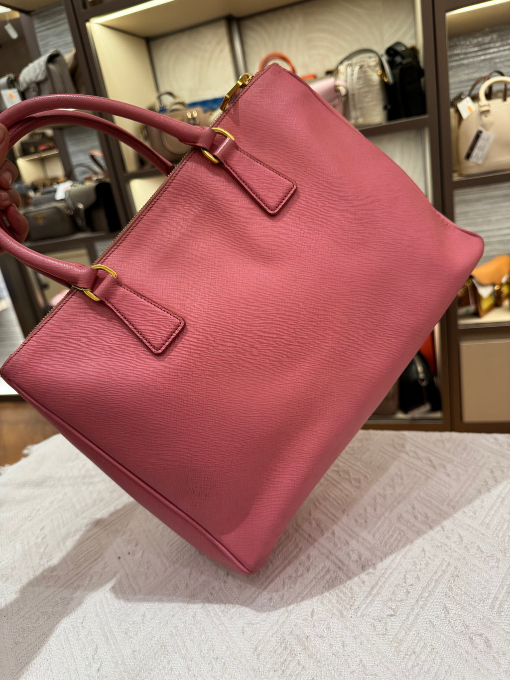 Prada Galierra Double zipper