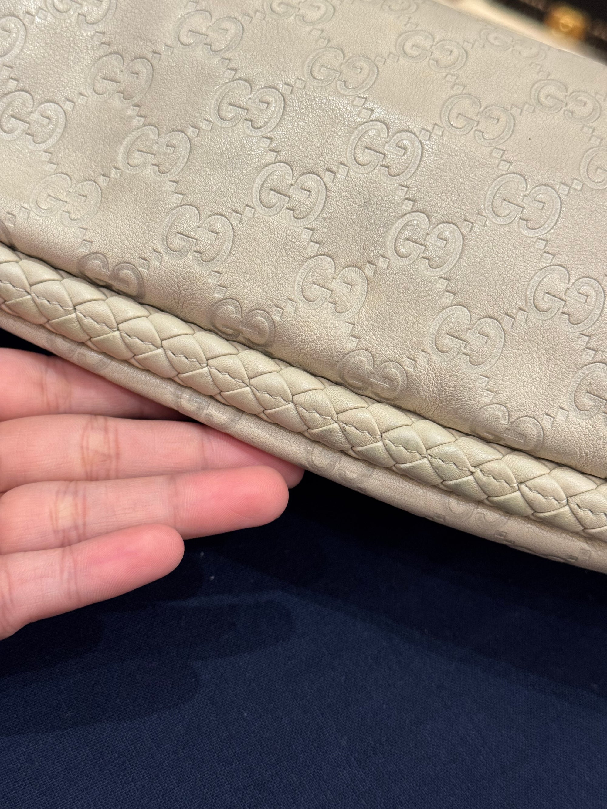 Gucci Britt Hobo Ivory