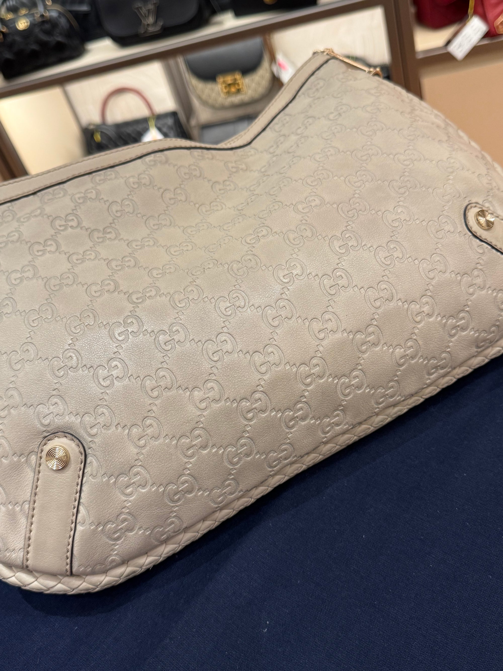 Gucci Britt Hobo Ivory