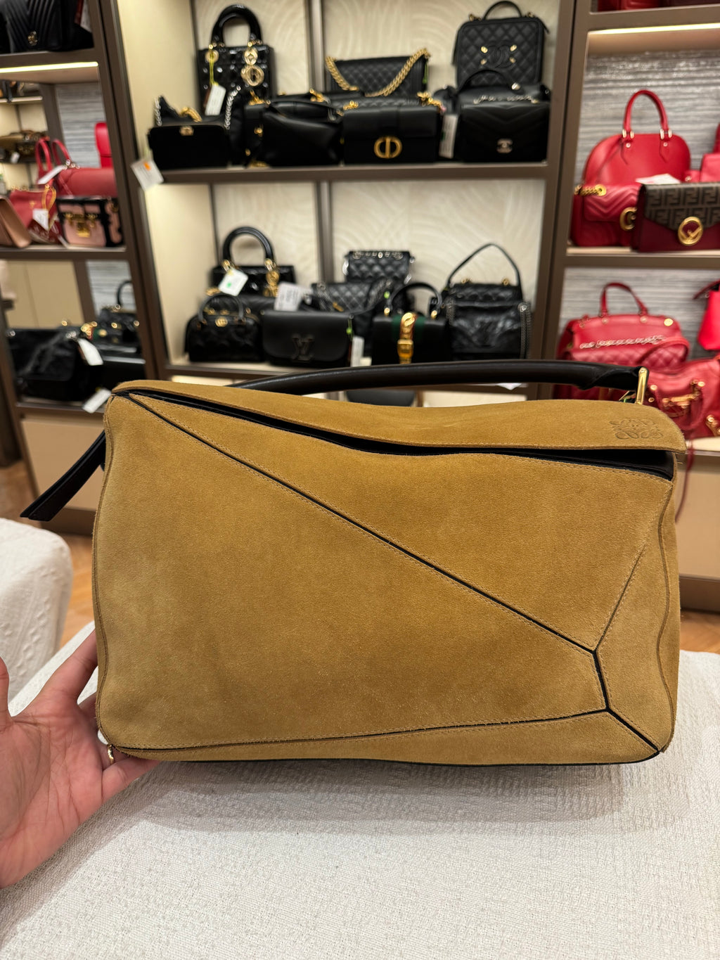 Loewe Puzzle Large Suede