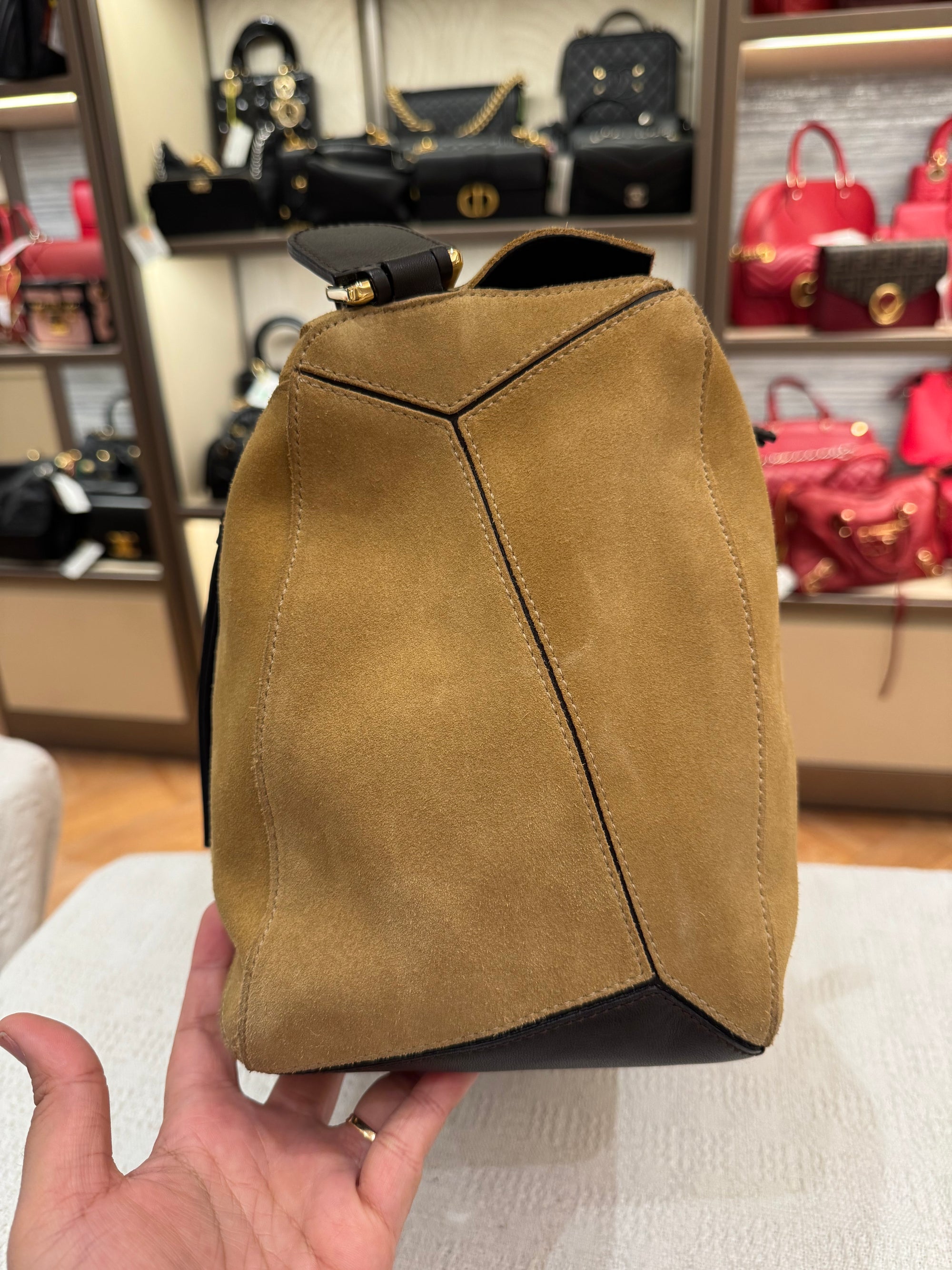 Loewe Puzzle Large Suede