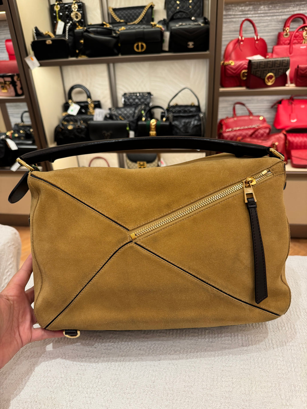 Loewe Puzzle Large Suede