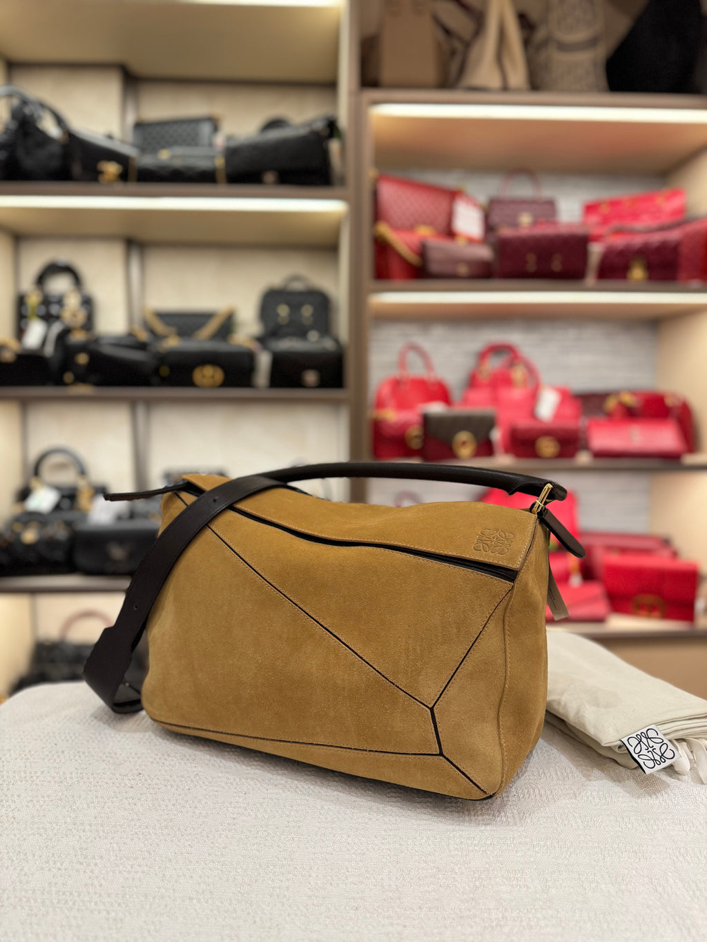 Loewe Puzzle Large Suede