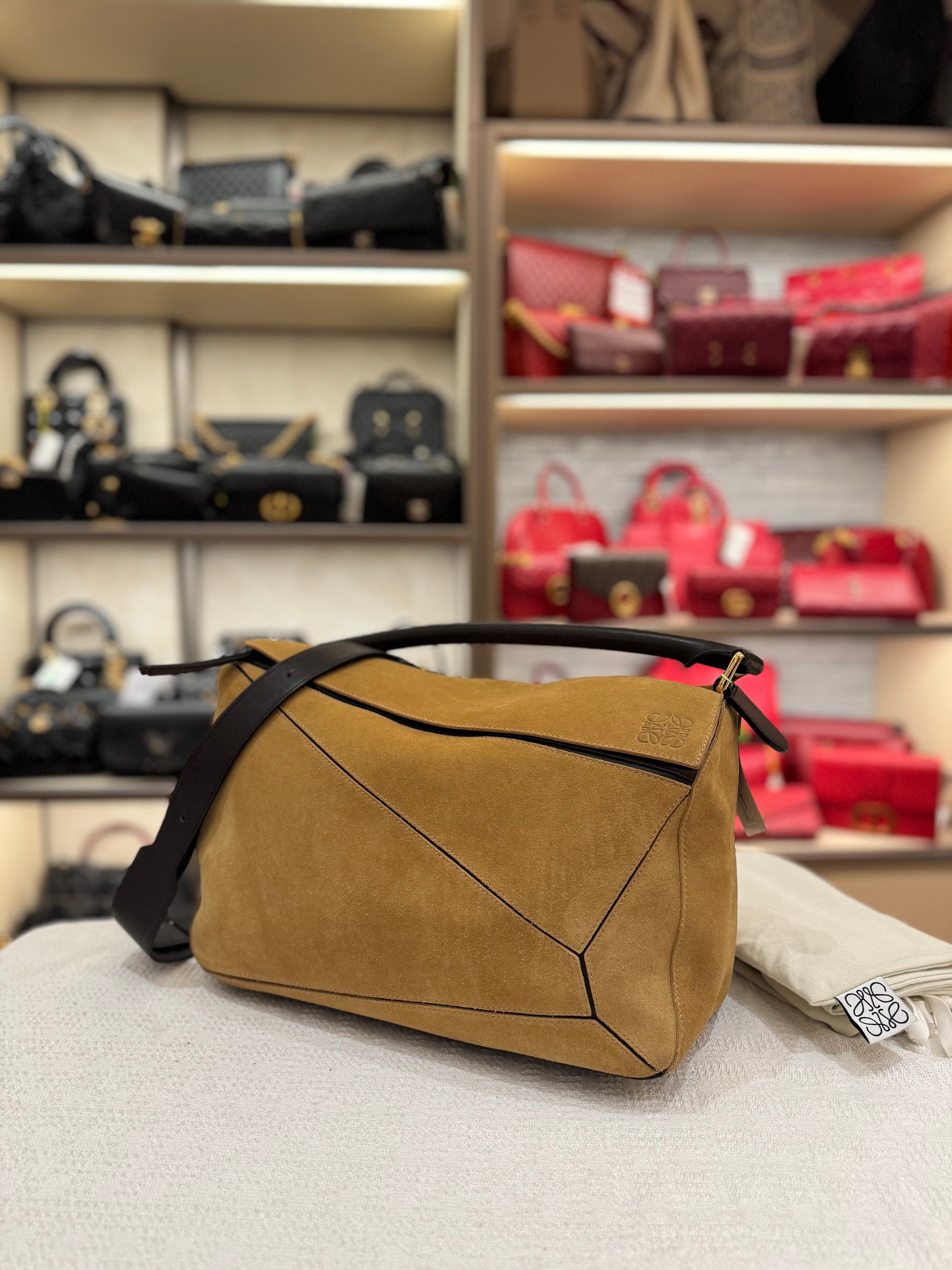 Loewe Puzzle Large Suede