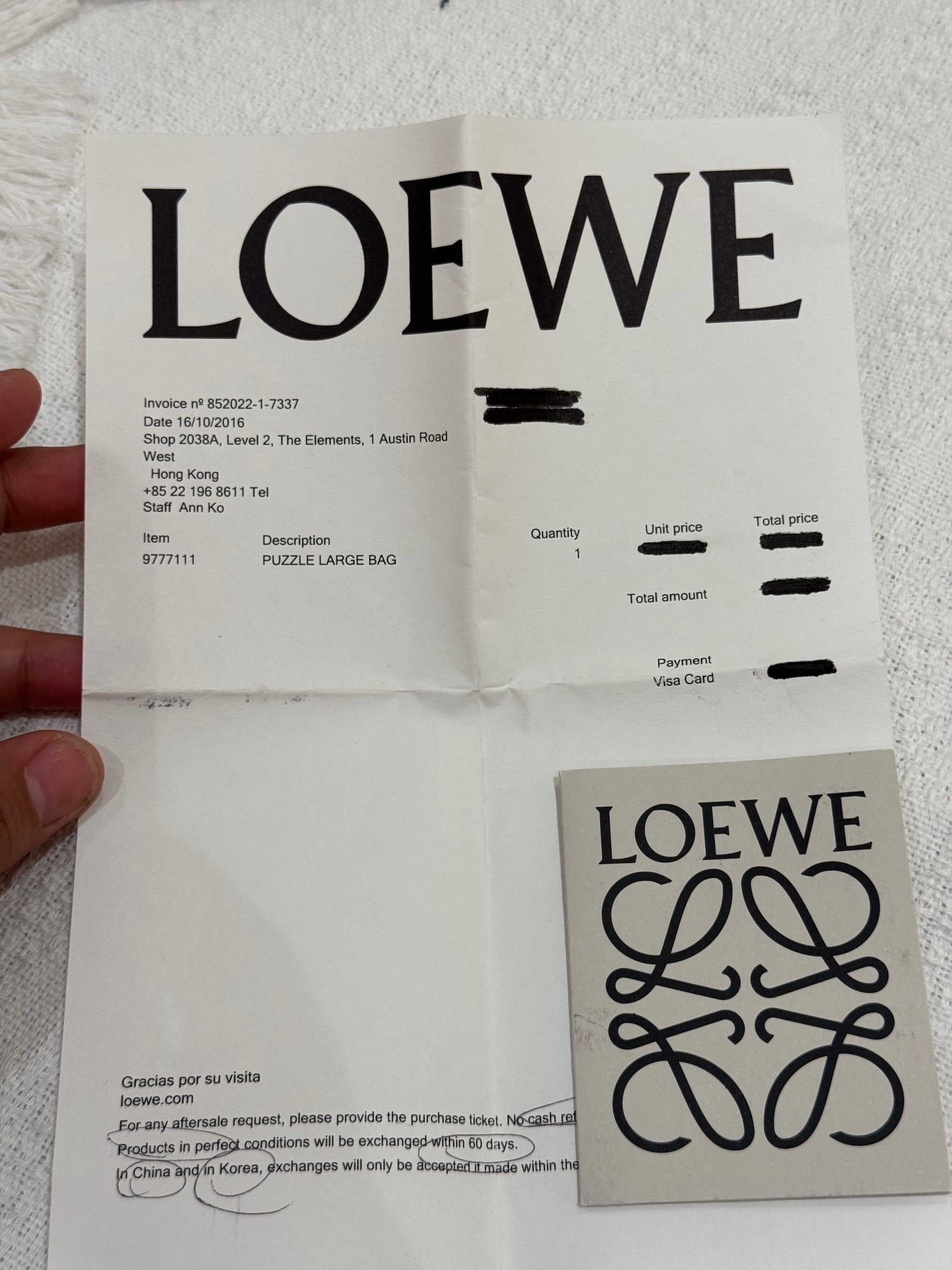 Loewe Puzzle Large Suede