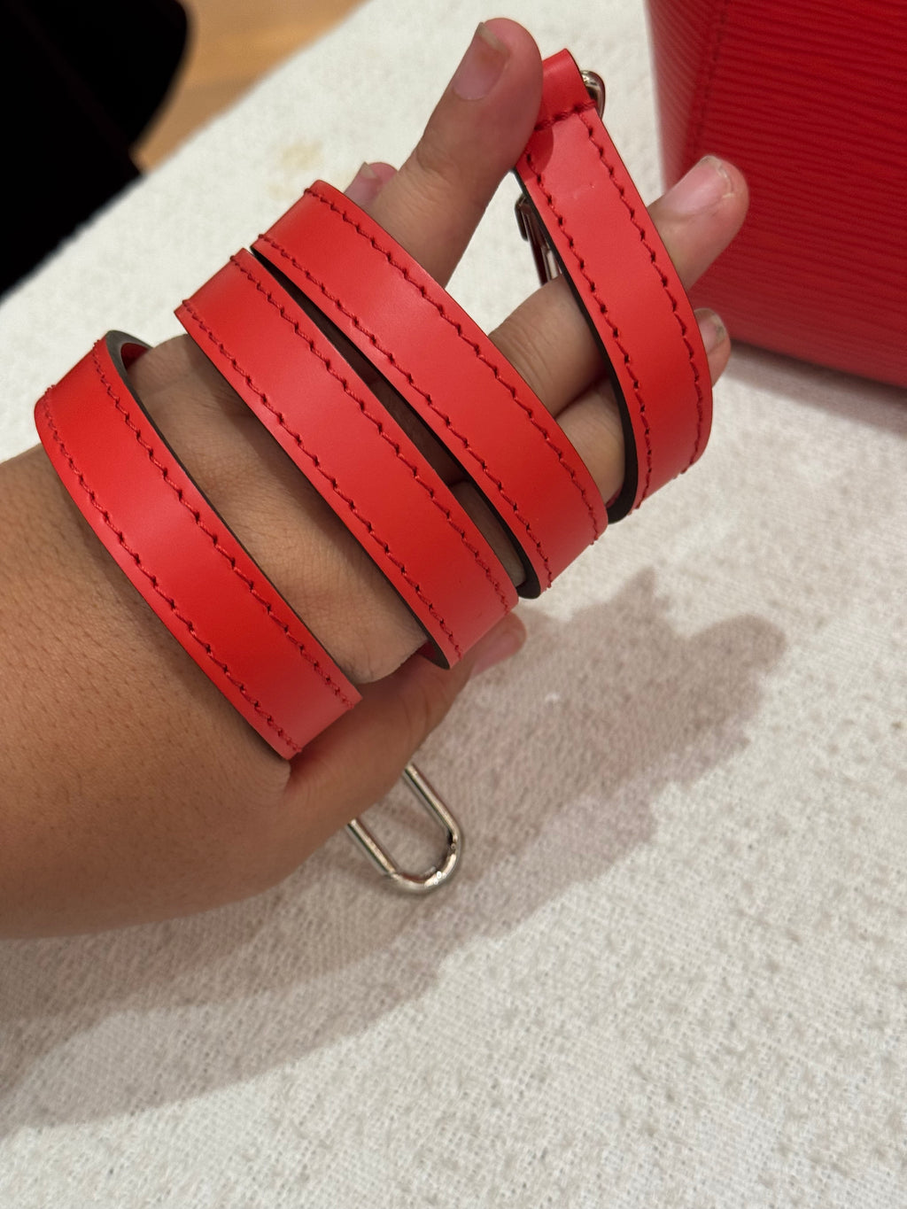 Louis Vuitton Marly MM Epi Coquelicot