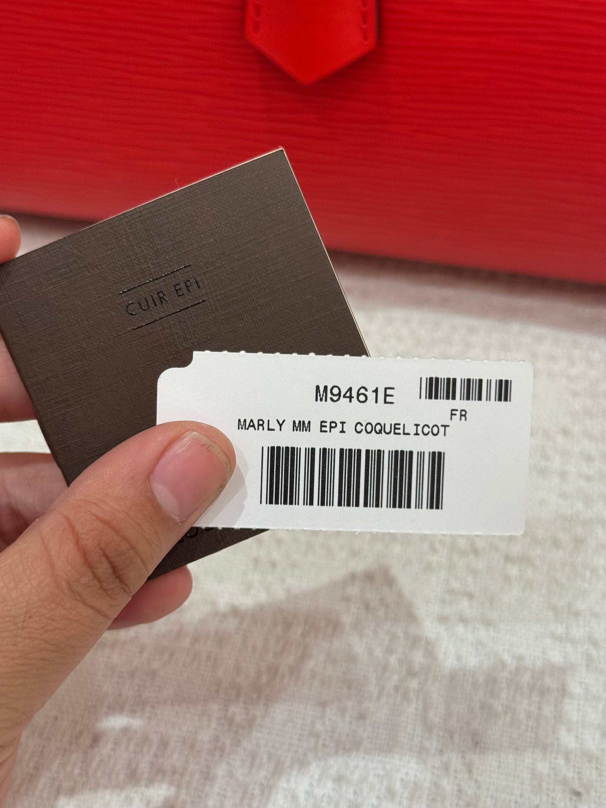 Louis Vuitton Marly MM Epi Coquelicot