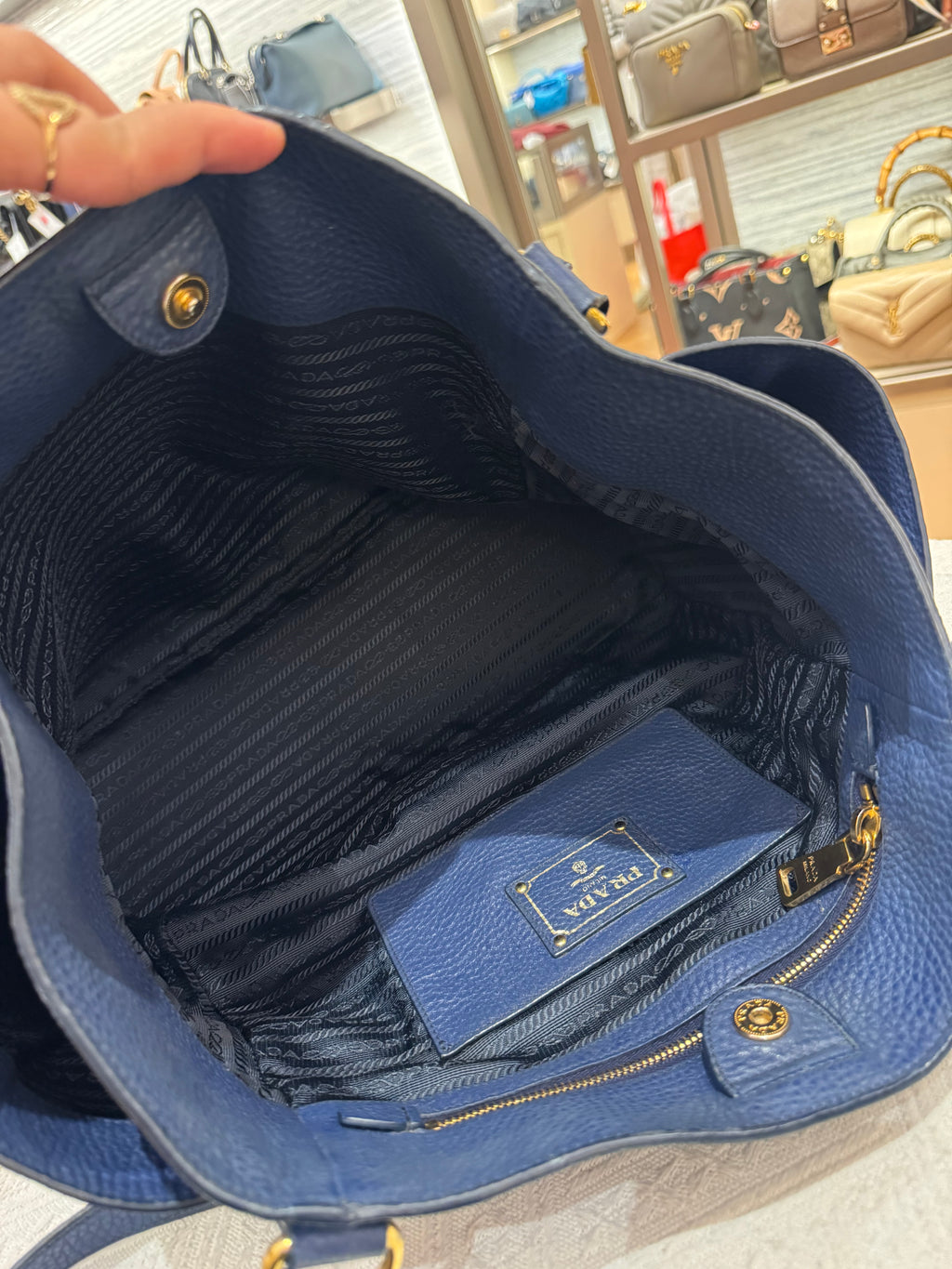 Prada Shoulder Blue
