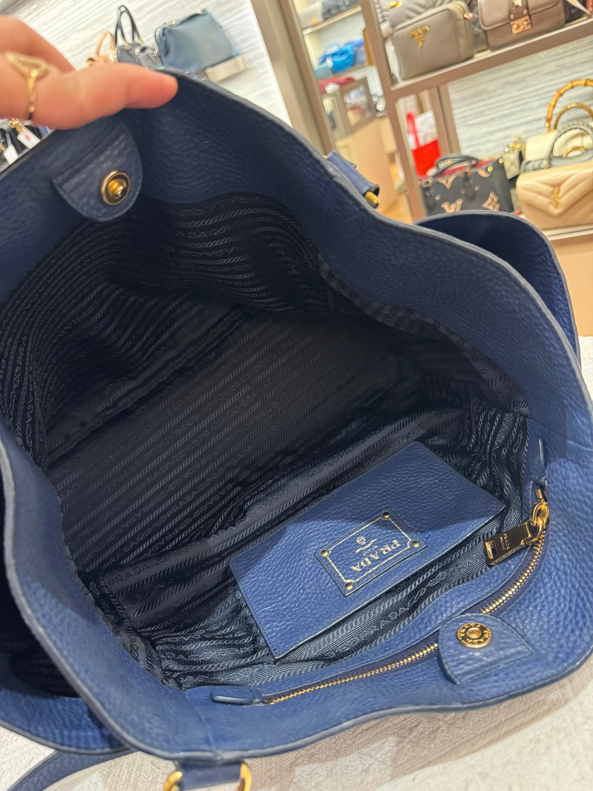Prada Shoulder Blue