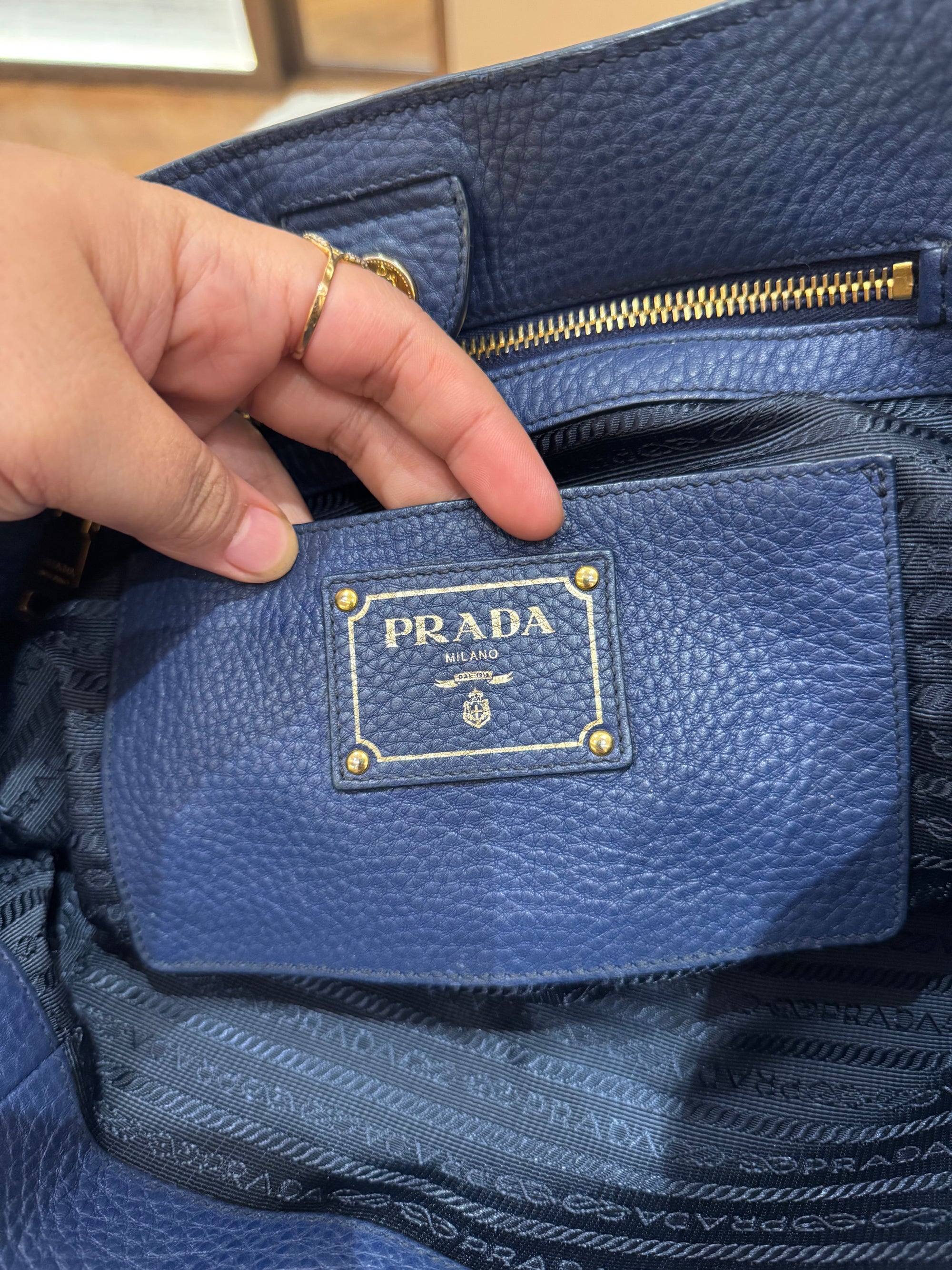 Prada Shoulder Blue