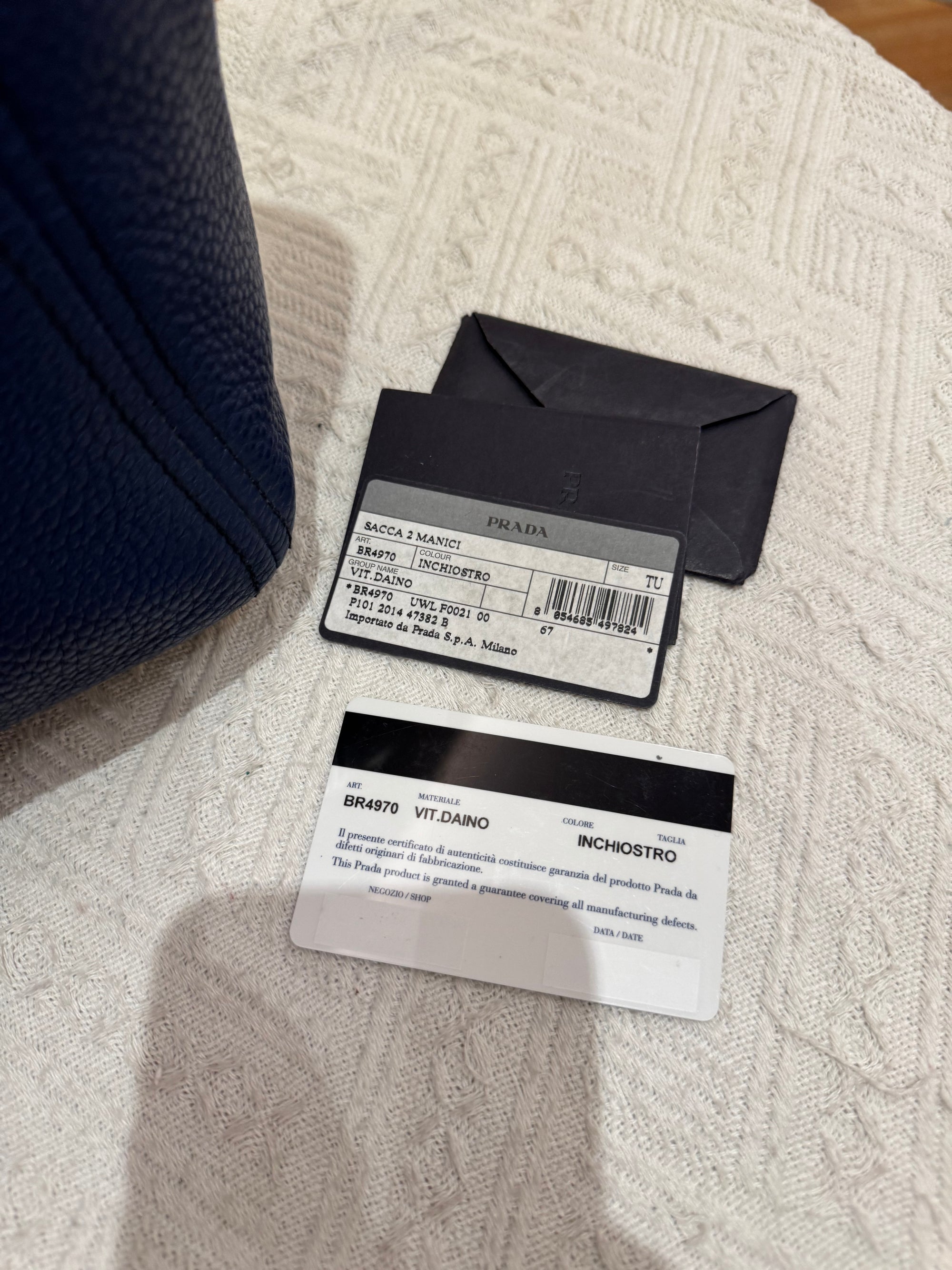 Prada Shoulder Blue