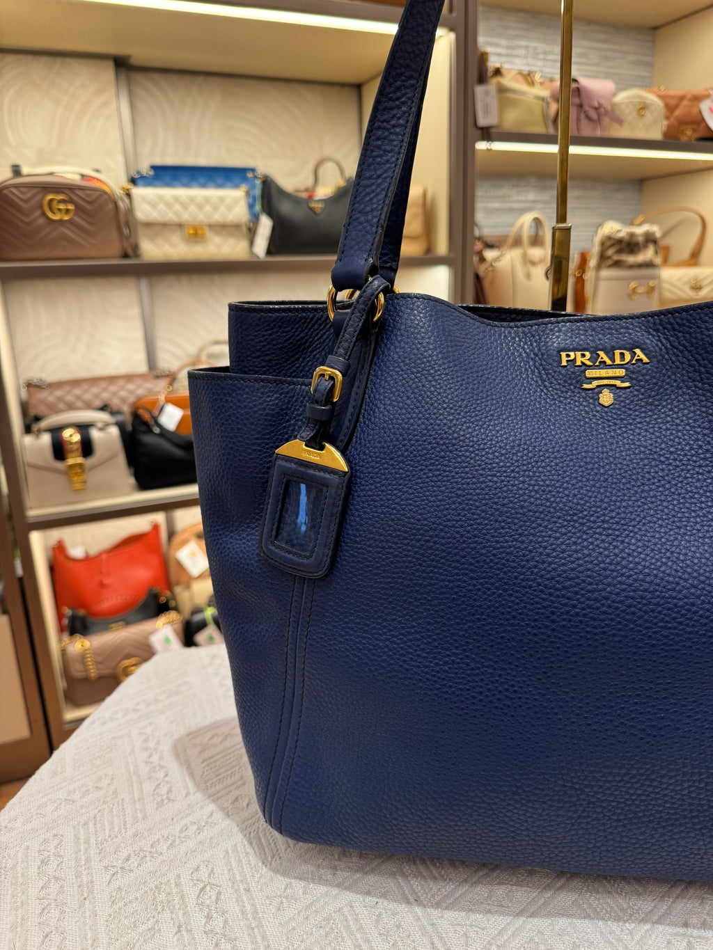 Prada Shoulder Blue