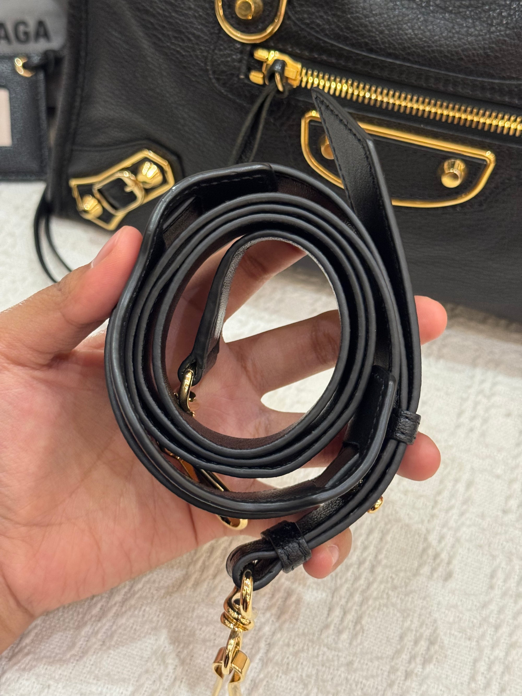 Balenciaga City Small Edge Black