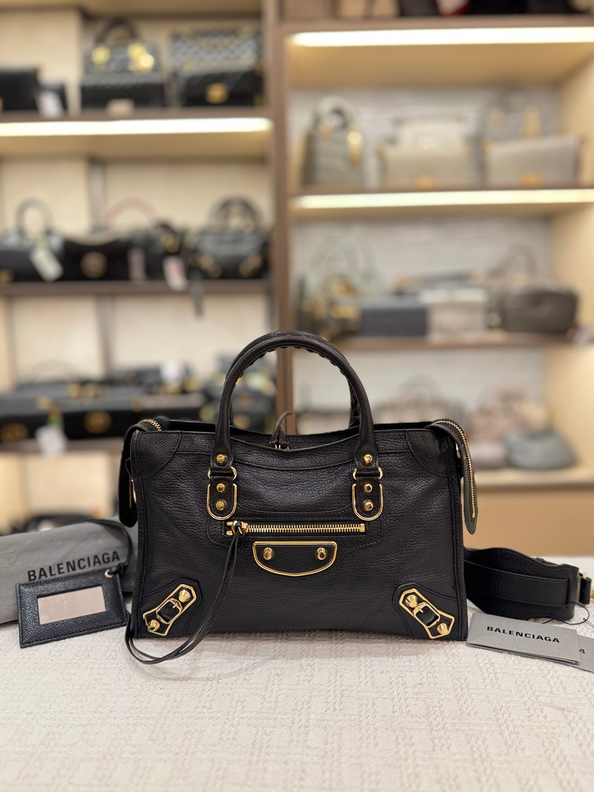 Balenciaga City Small Edge Black
