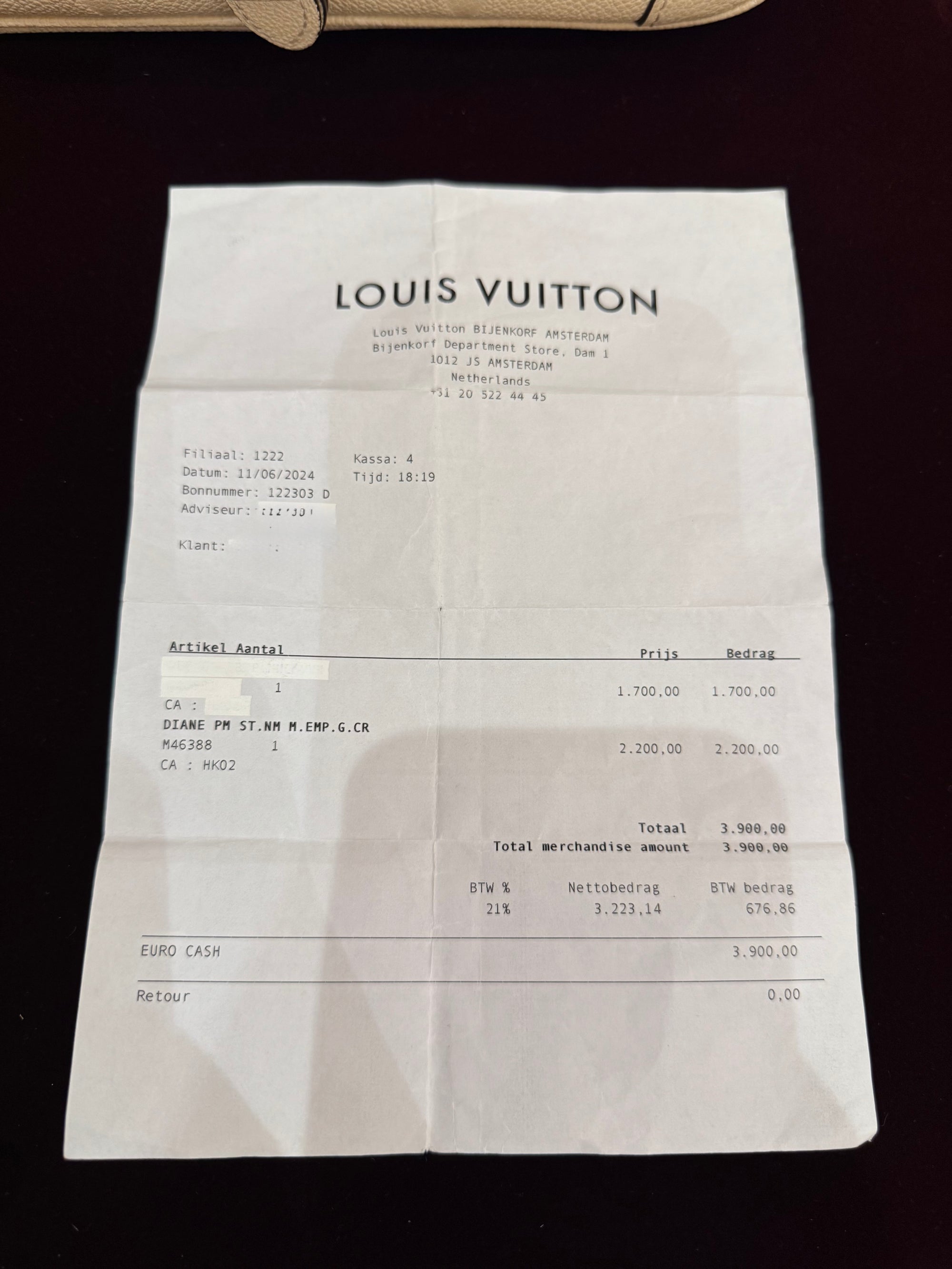 Louis Vuitton Diane Monogram Empreinte Ivory