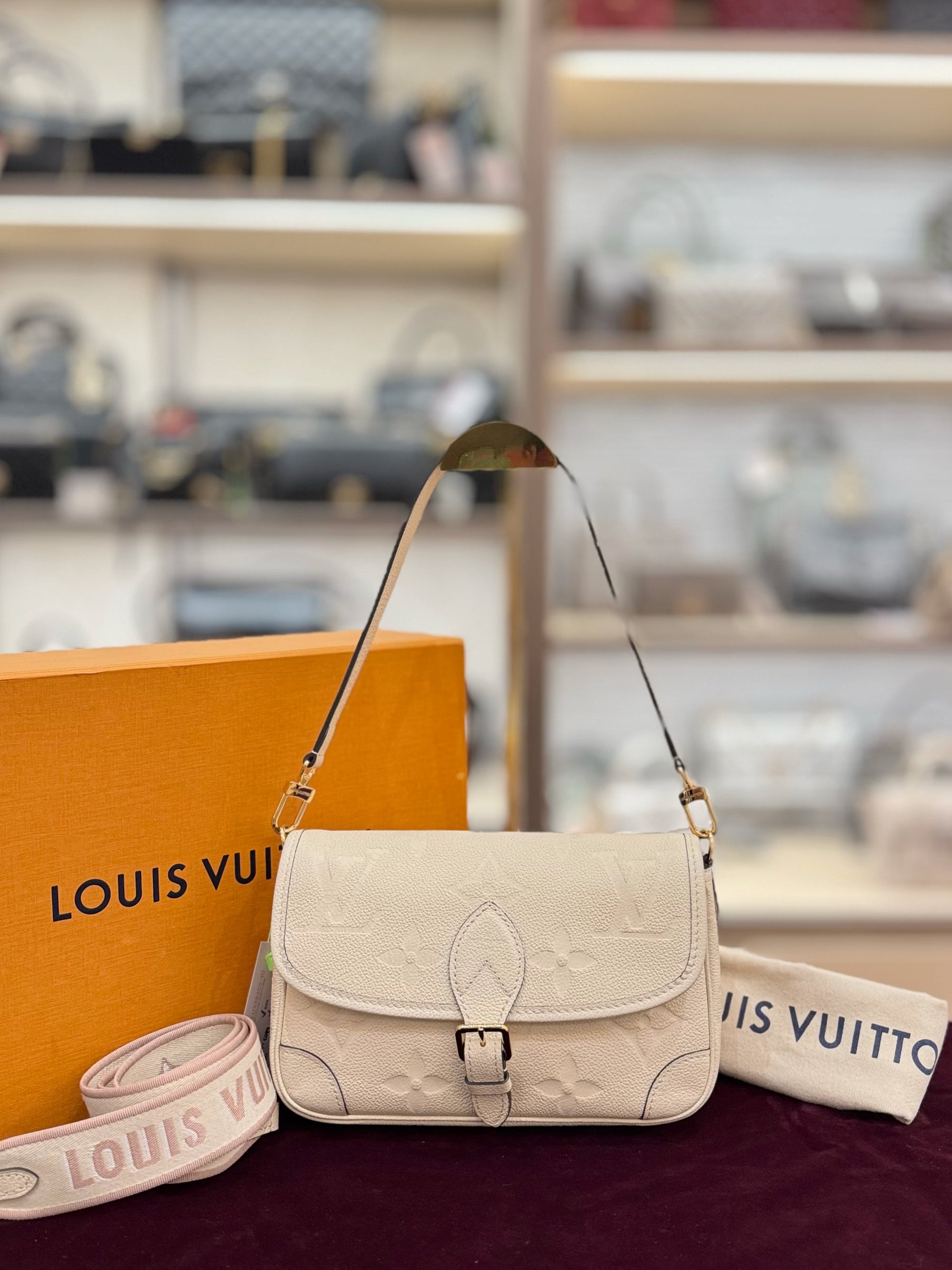 Louis Vuitton Diane Monogram Empreinte Ivory