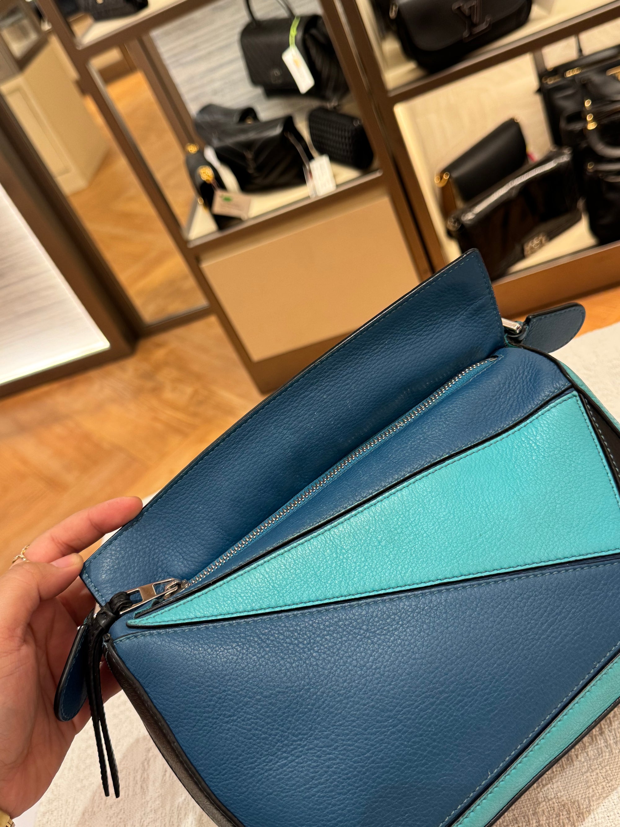 Loewe Puzzle Small Blue Multicolour