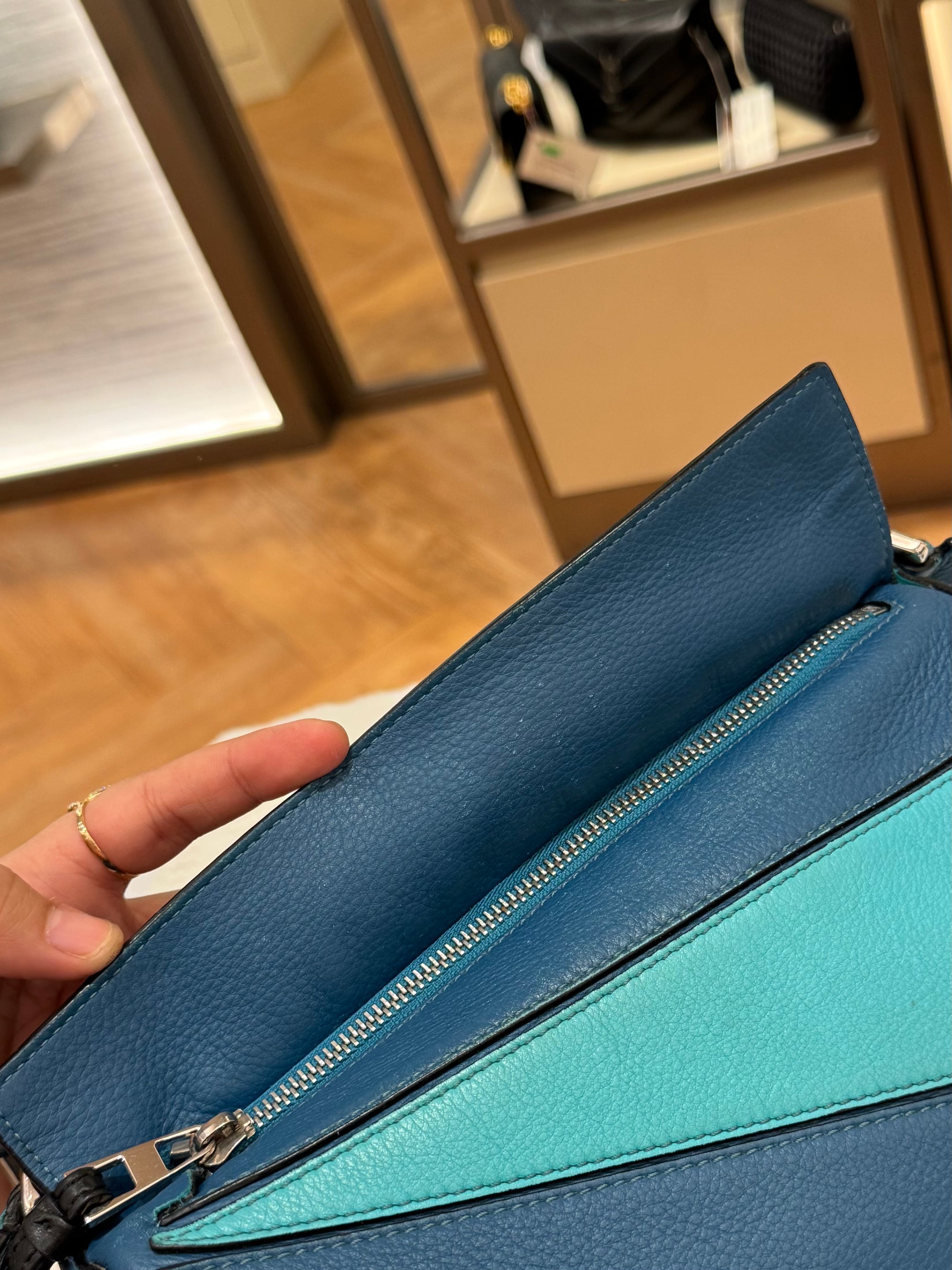 Loewe Puzzle Small Blue Multicolour