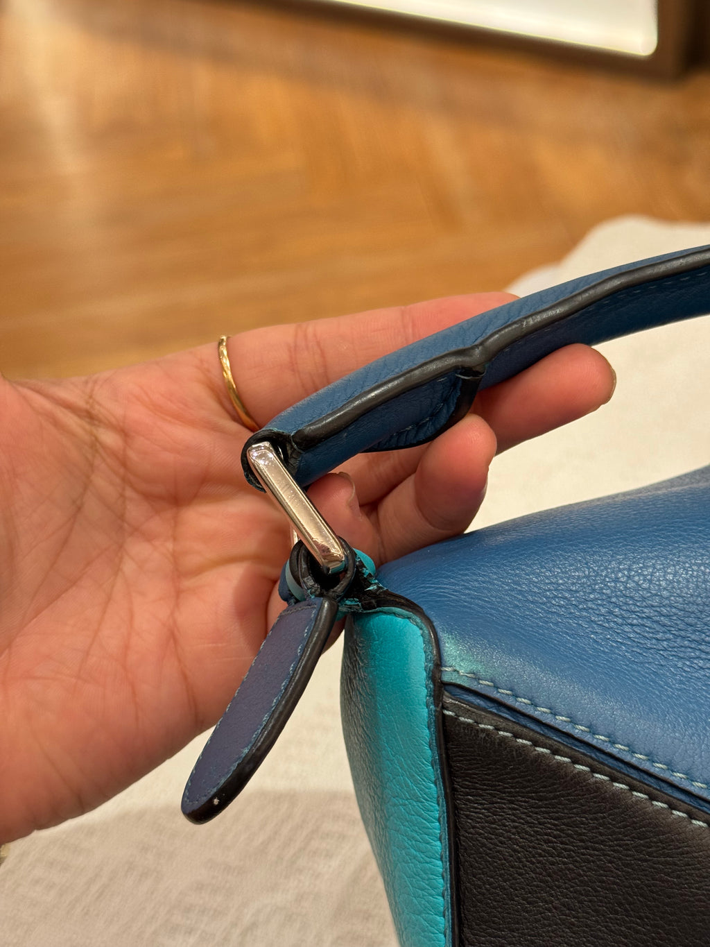 Loewe Puzzle Small Blue Multicolour