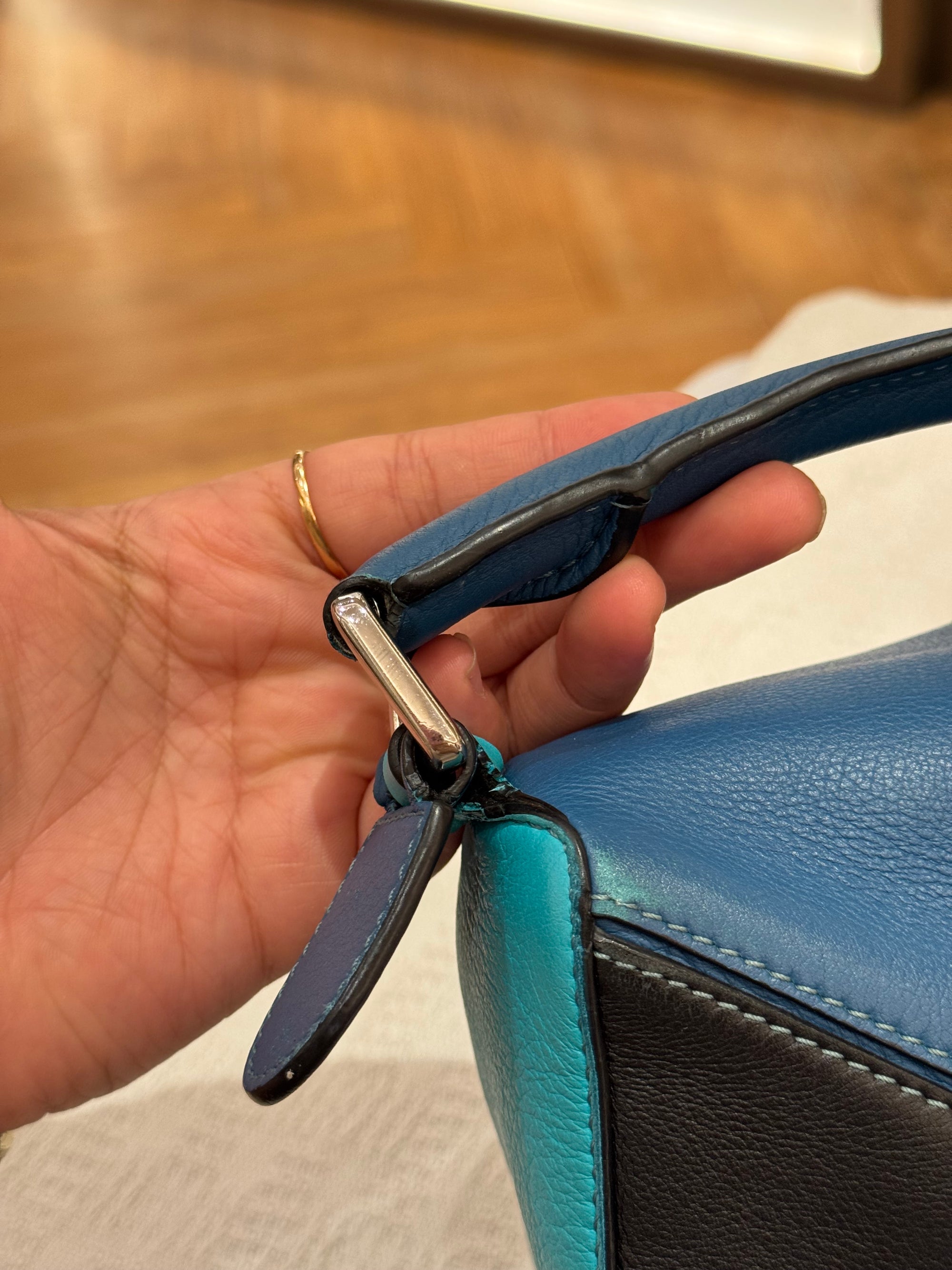 Loewe Puzzle Small Blue Multicolour