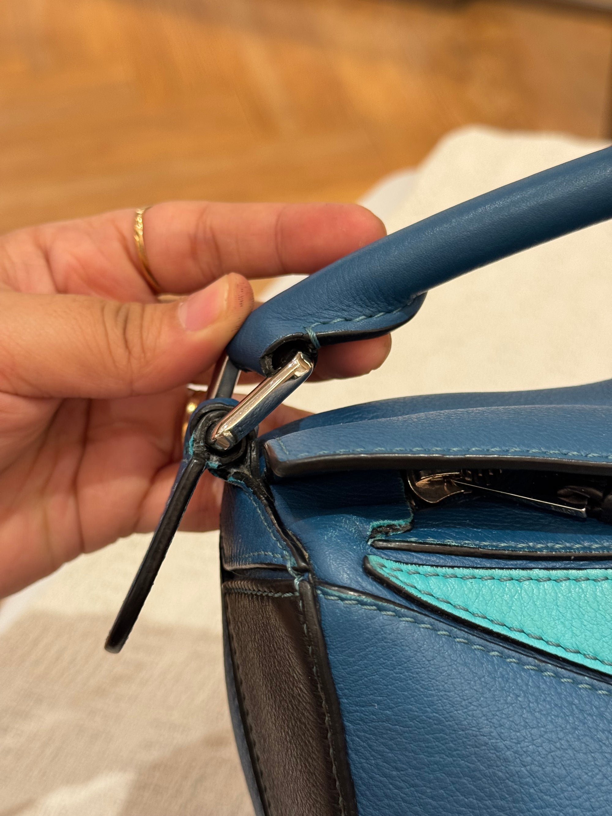 Loewe Puzzle Small Blue Multicolour
