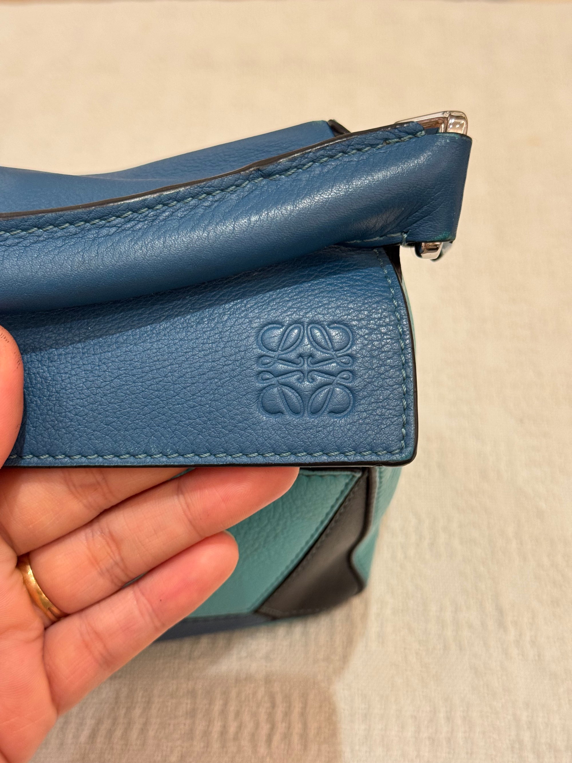 Loewe Puzzle Small Blue Multicolour