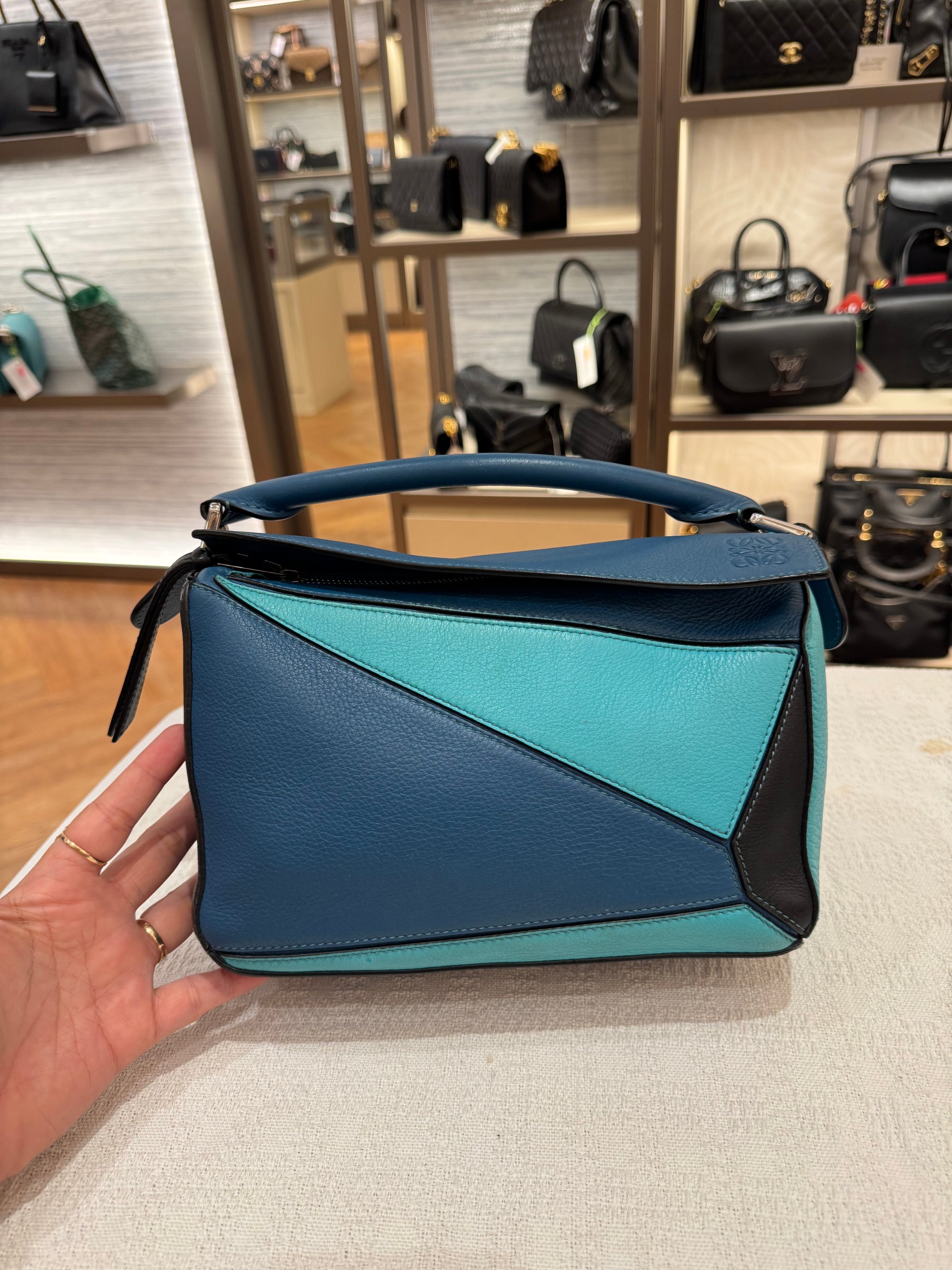 Loewe Puzzle Small Blue Multicolour