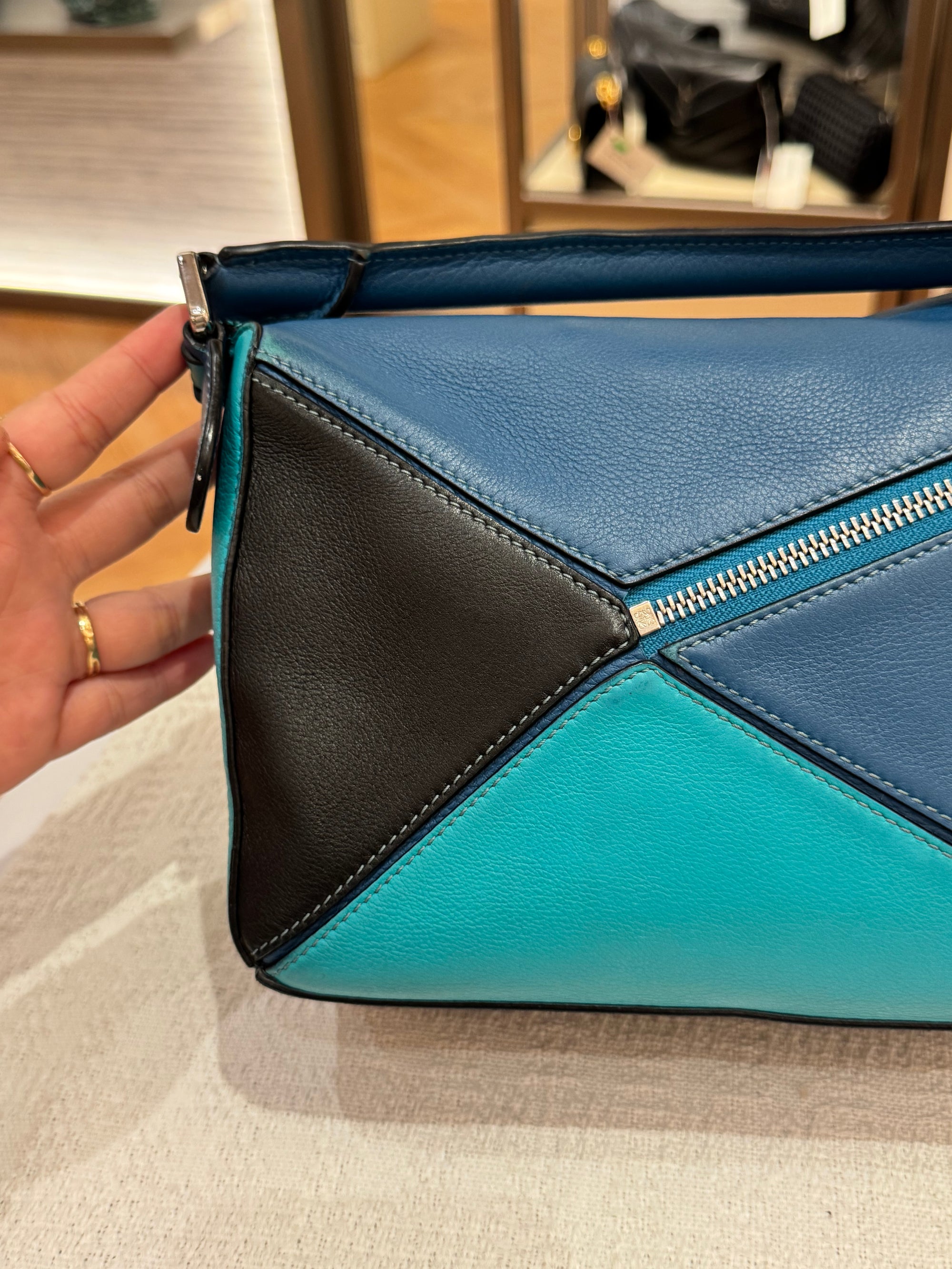 Loewe Puzzle Small Blue Multicolour