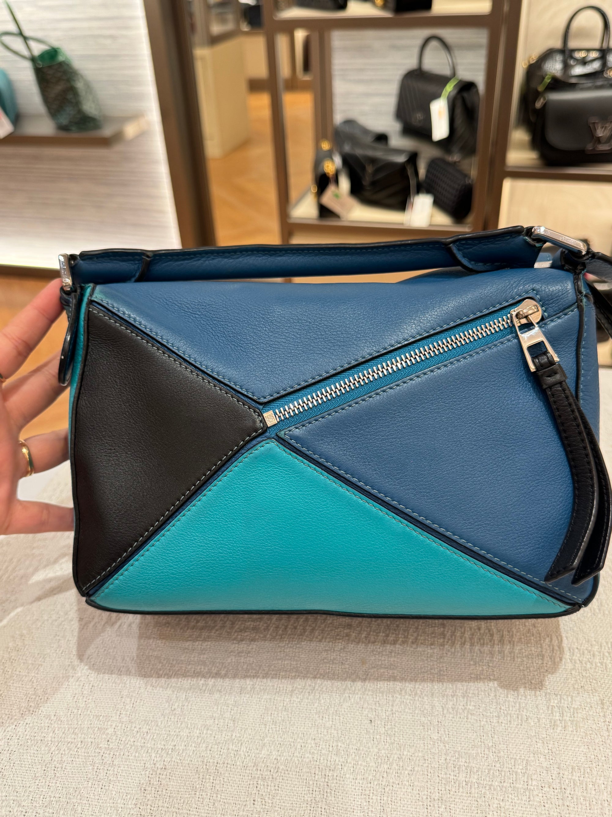 Loewe Puzzle Small Blue Multicolour