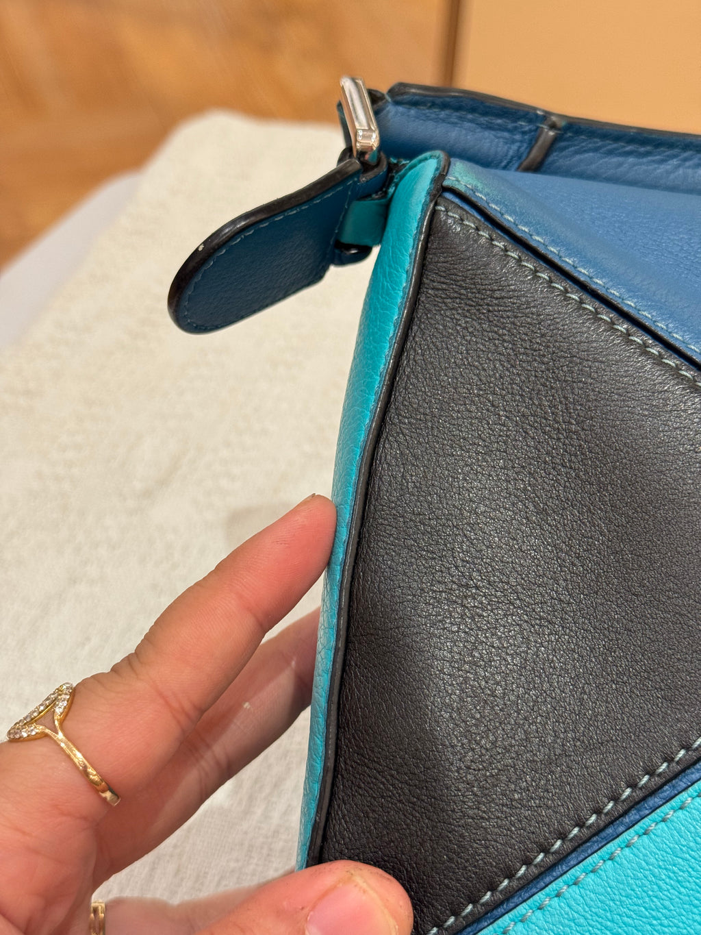 Loewe Puzzle Small Blue Multicolour