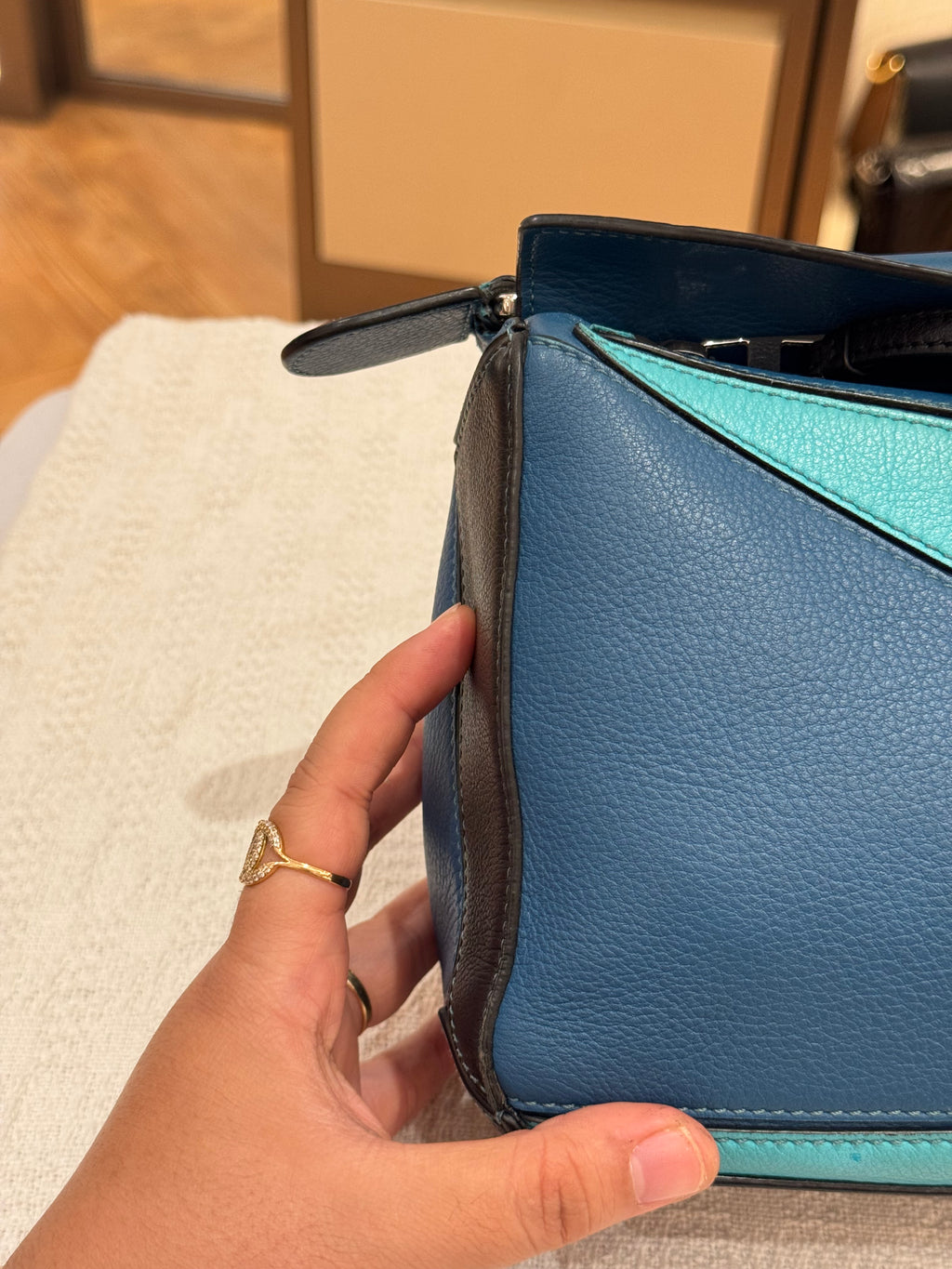 Loewe Puzzle Small Blue Multicolour