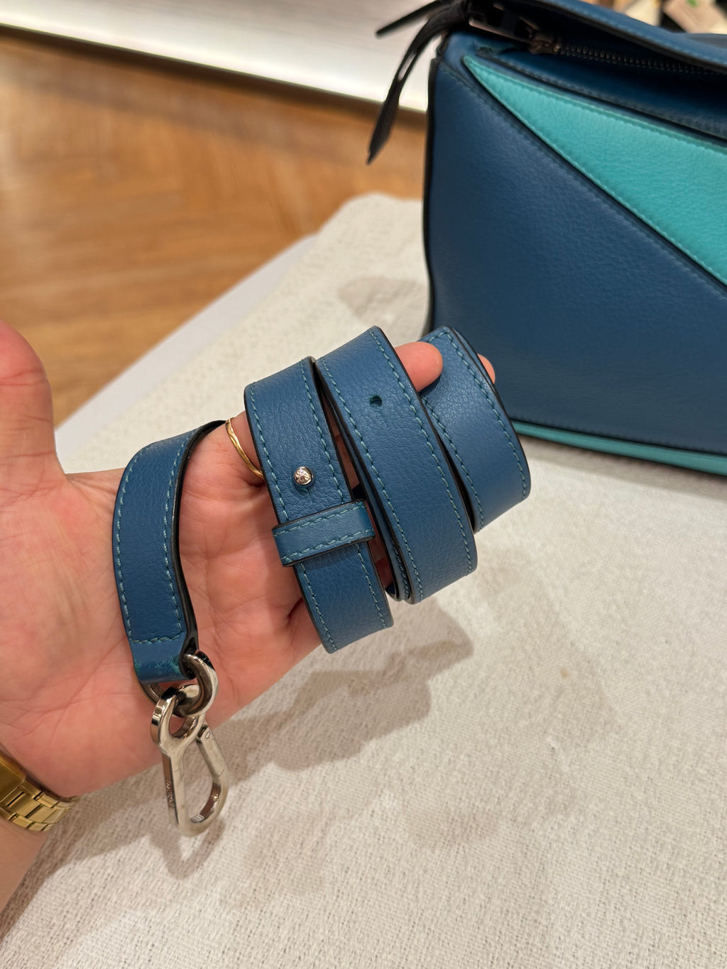 Loewe Puzzle Small Blue Multicolour