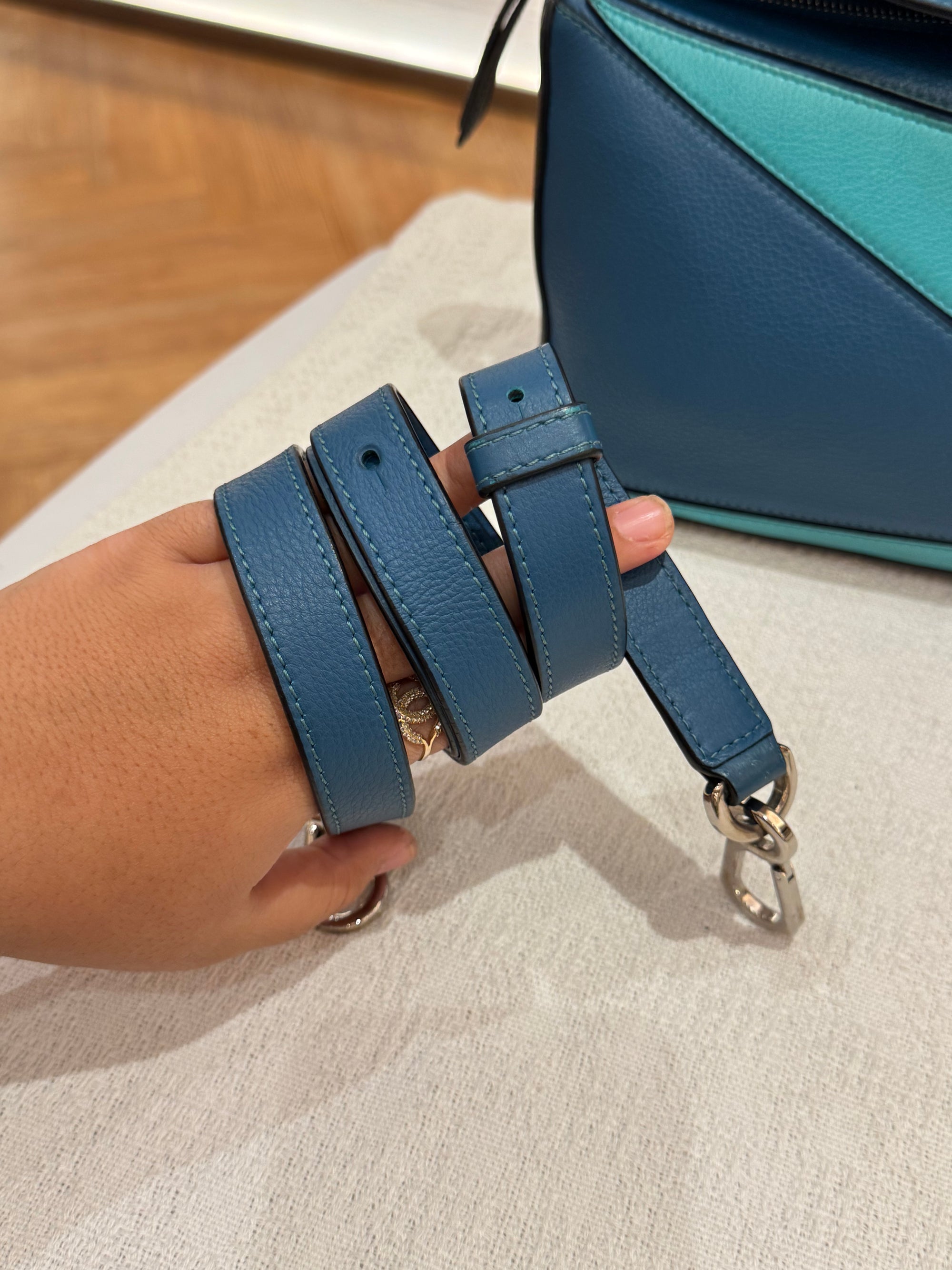 Loewe Puzzle Small Blue Multicolour