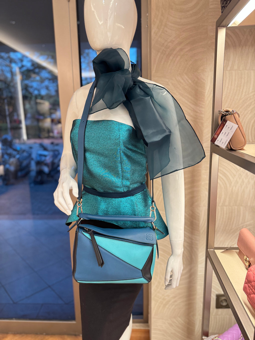 Loewe Puzzle Small Blue Multicolour
