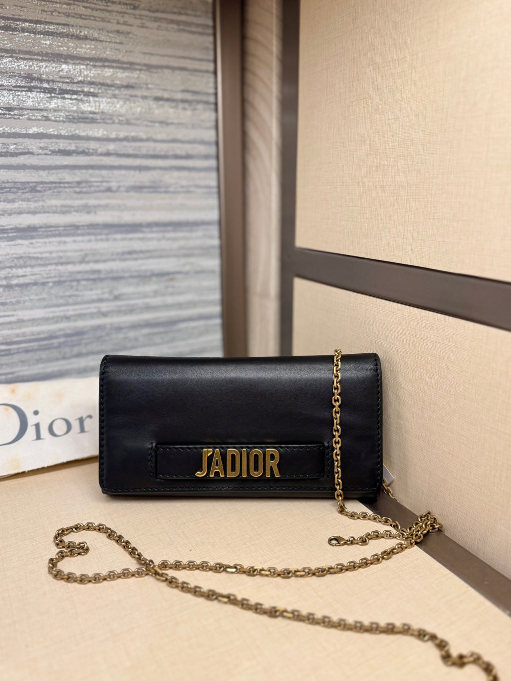 J'adior WOC Smooth Calfskin Black