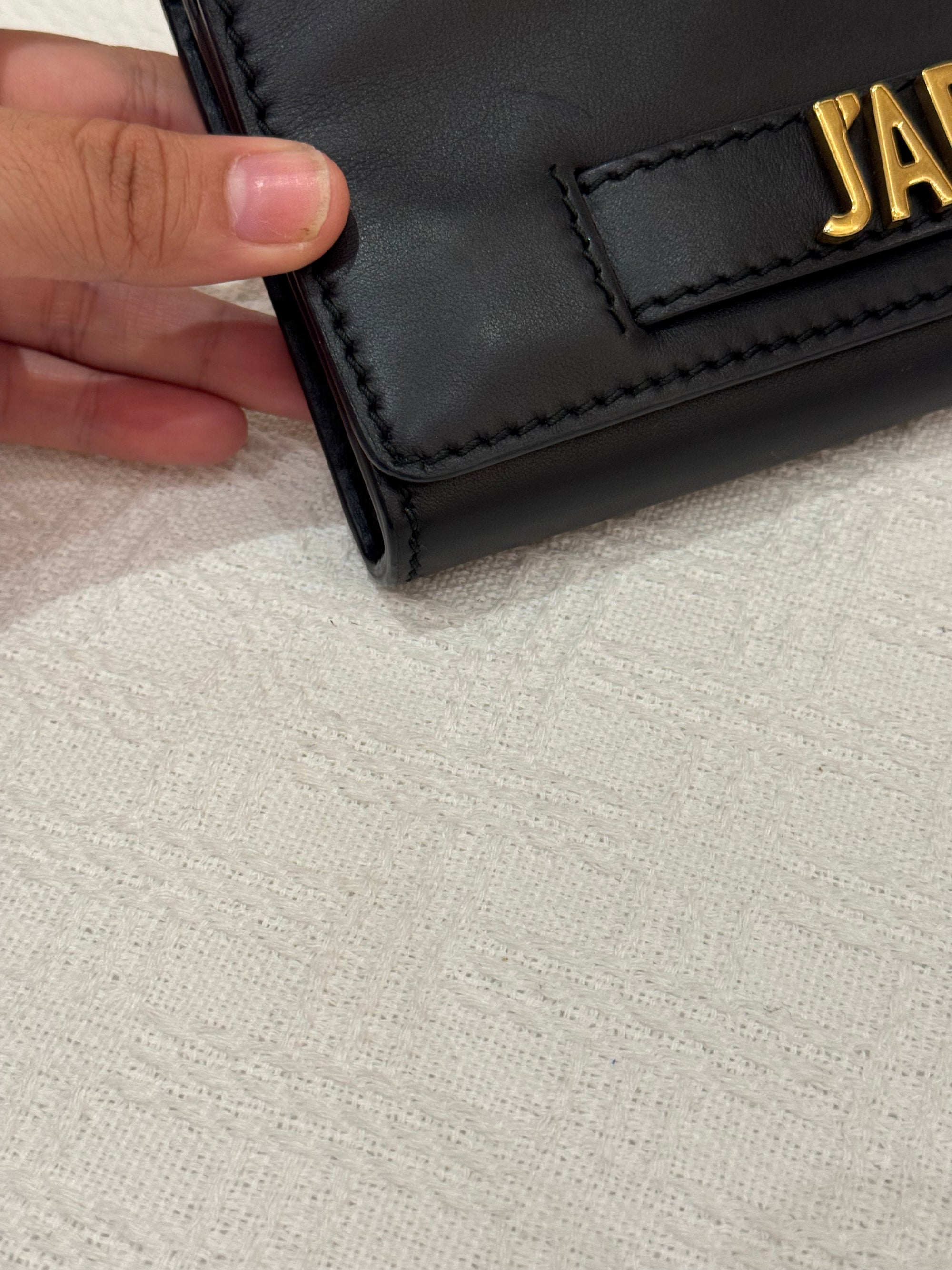 J'adior WOC Smooth Calfskin Black