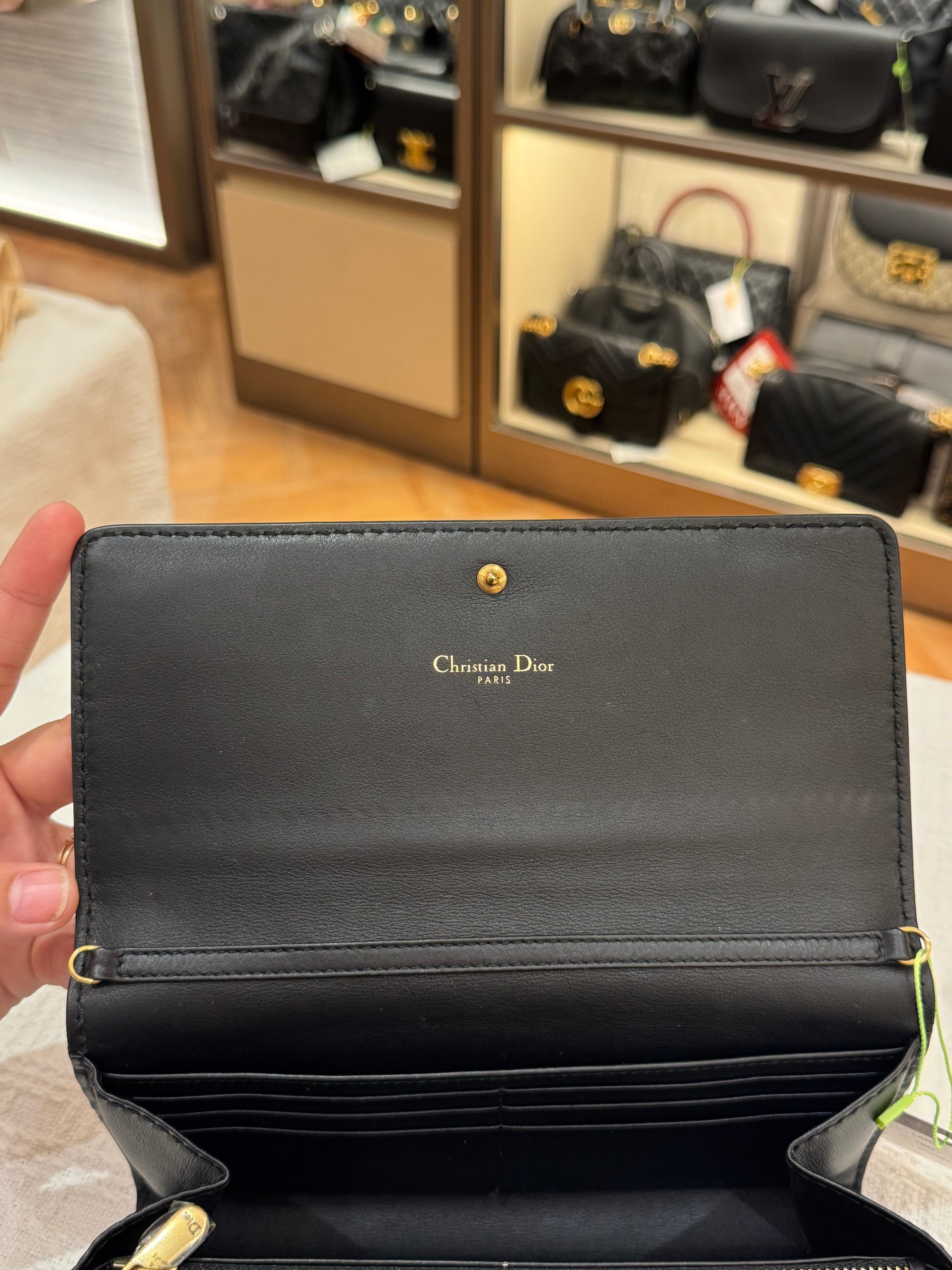 J'adior WOC Smooth Calfskin Black