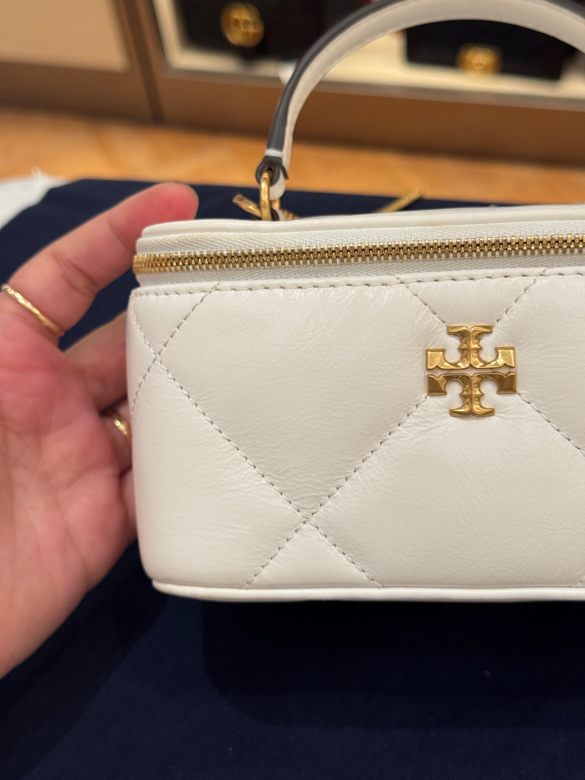 Tory Burch Kira Diamond Vanity Blanc
