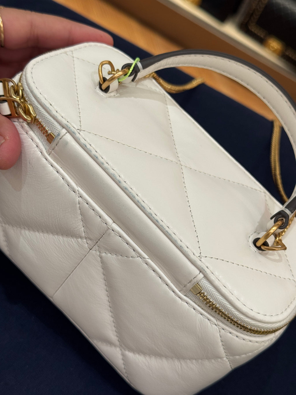 Tory Burch Kira Diamond Vanity Blanc