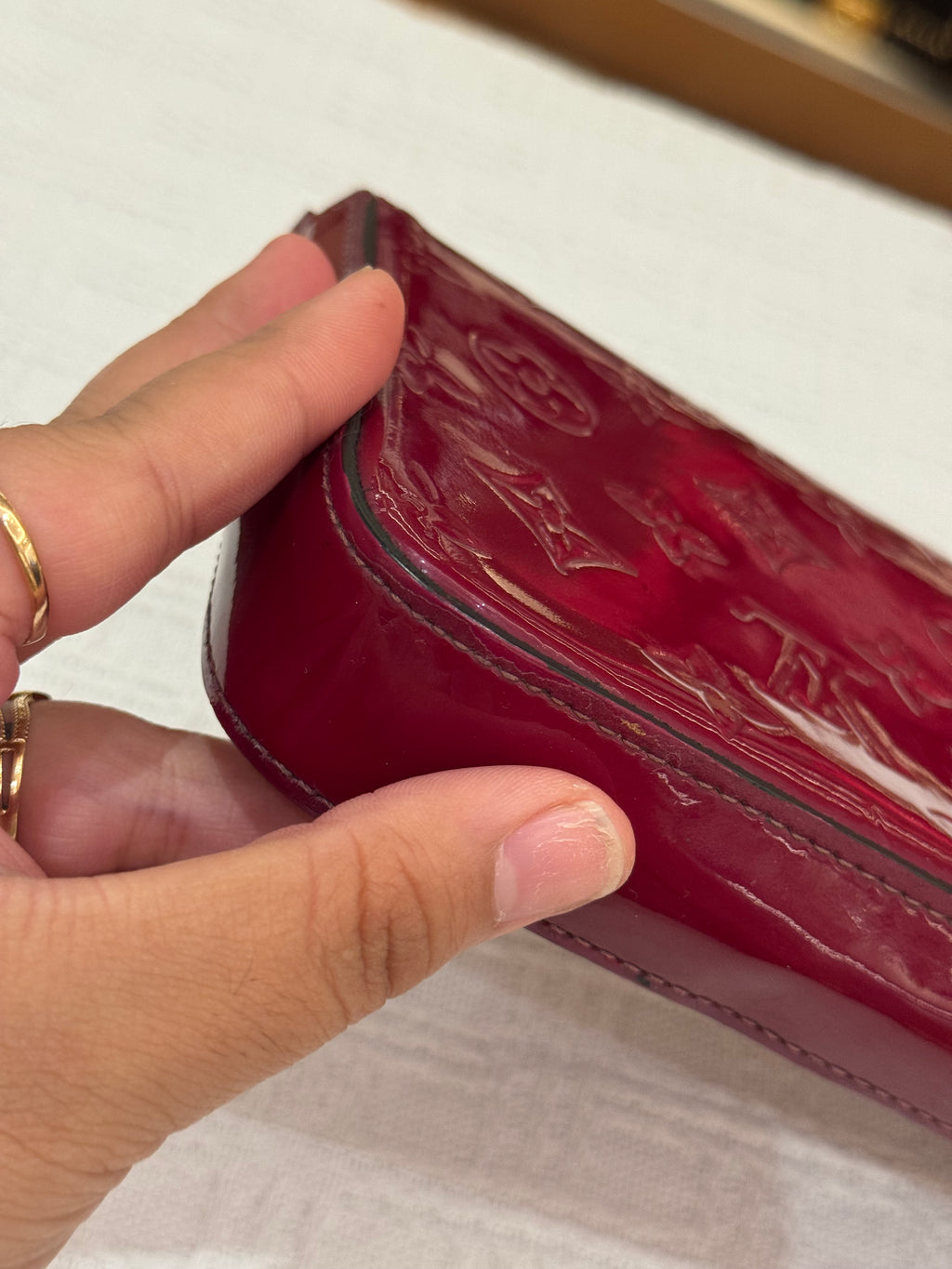 Louis Vuitton Felicie Vernis Magenta