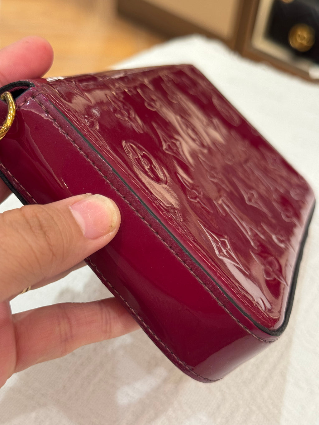 Louis Vuitton Felicie Vernis Magenta
