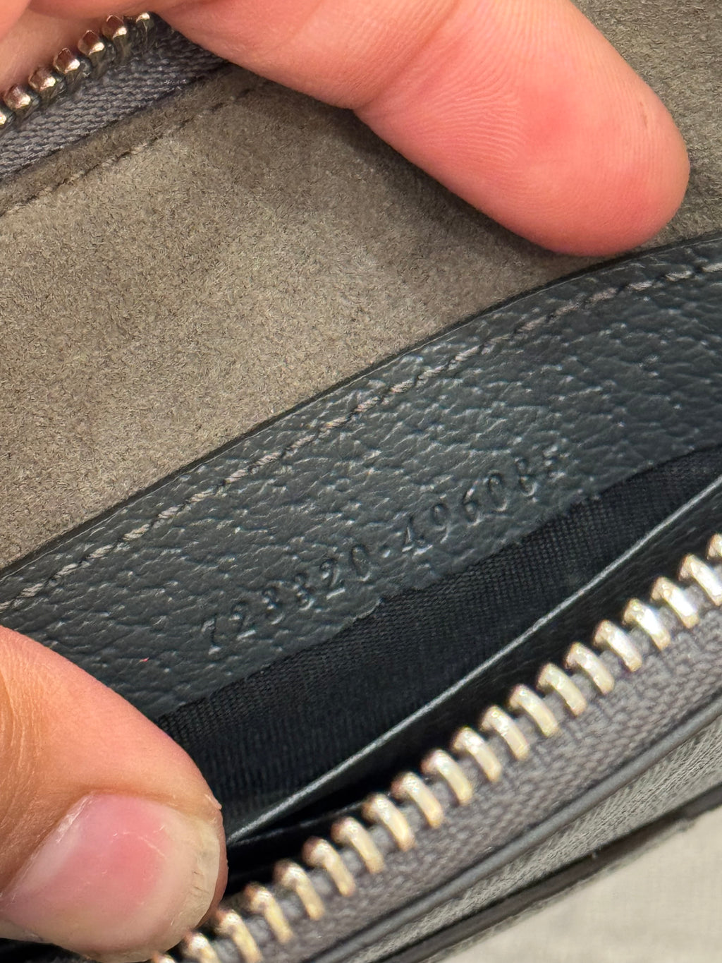 Gucci Clutch Cut Out GG Grey