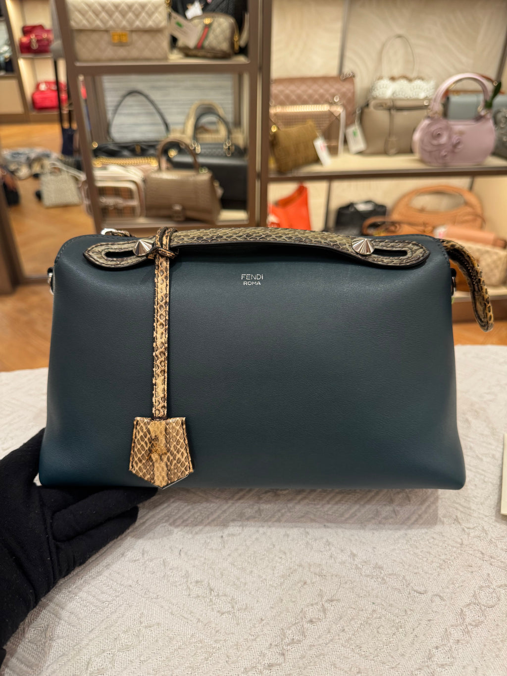 Fendi By The Way Medium Snake Skin
