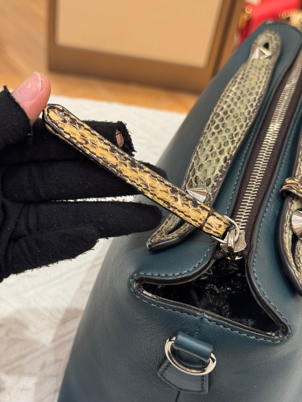 Fendi By The Way Medium Snake Skin